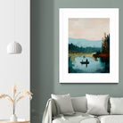 Morning on The Lake II by Paula Freeman on GIANT ART - landscapes seascapes lakes rivers