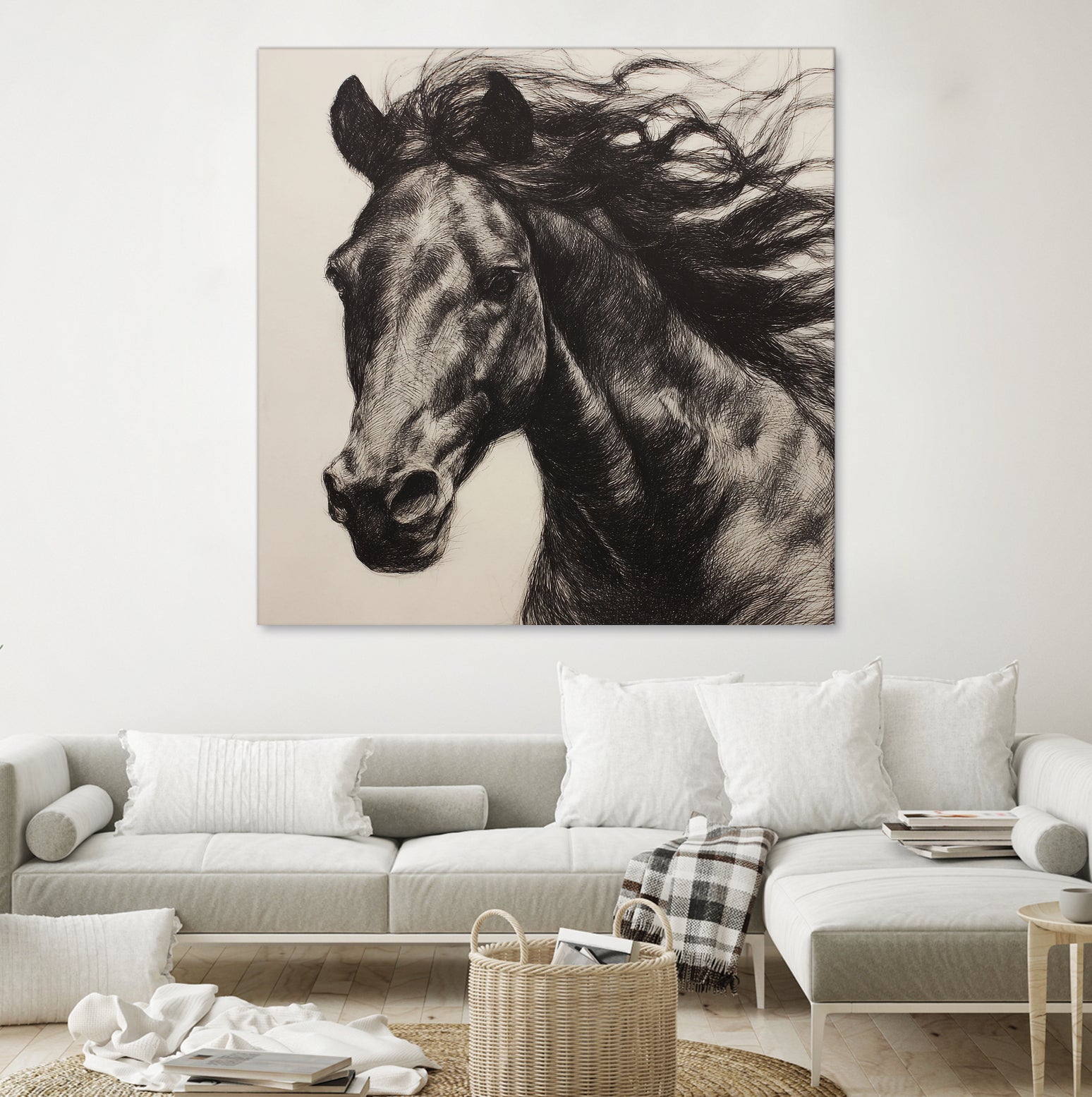 Western Plains Portrait II by Walker Noble on GIANT ART - animals nature horses