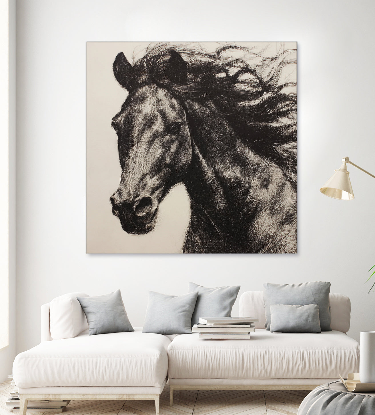 Western Plains Portrait II by Walker Noble on GIANT ART - animals nature horses