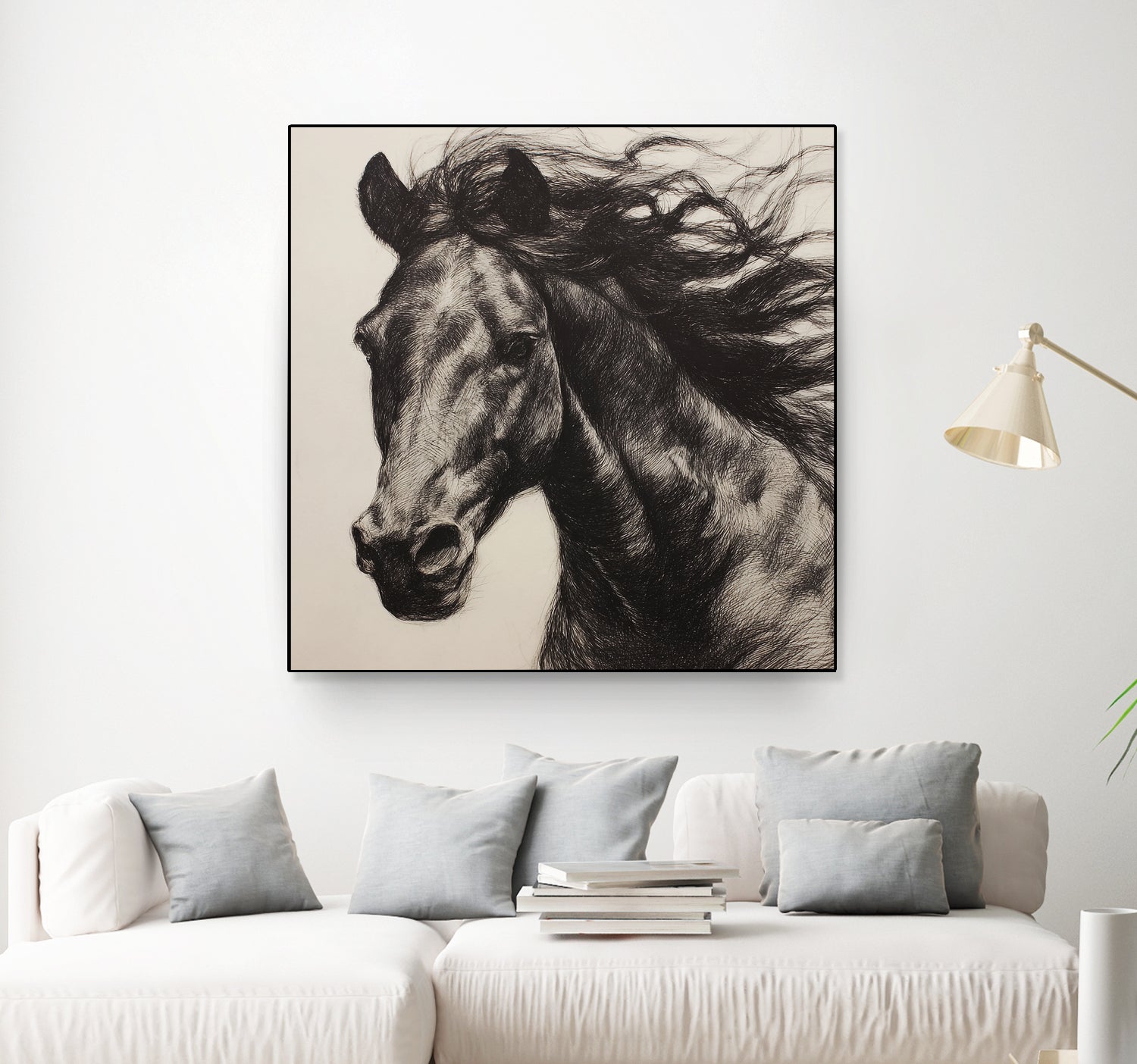 Western Plains Portrait II by Walker Noble on GIANT ART - animals nature horses
