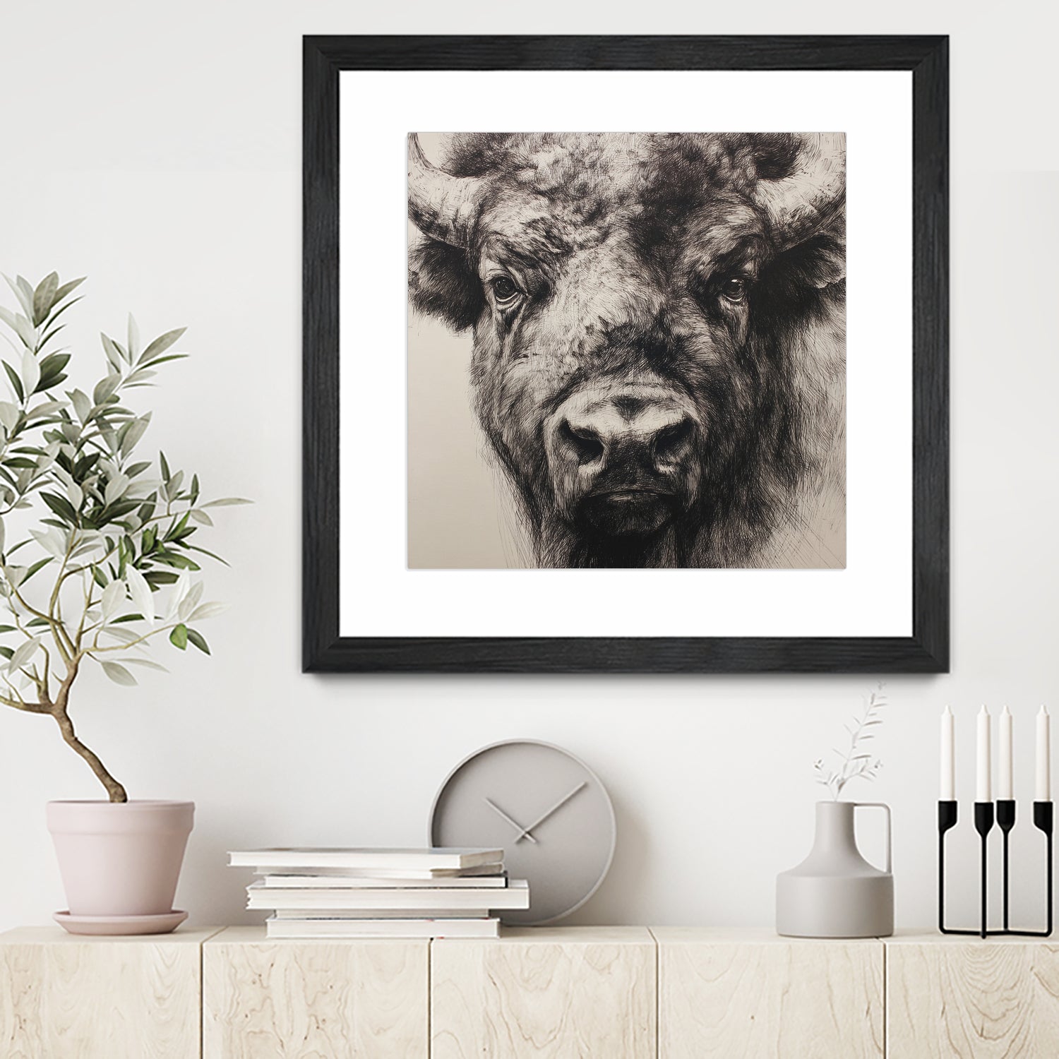 Western Plains Portrait I by Walker Noble on GIANT ART - animals nature horses