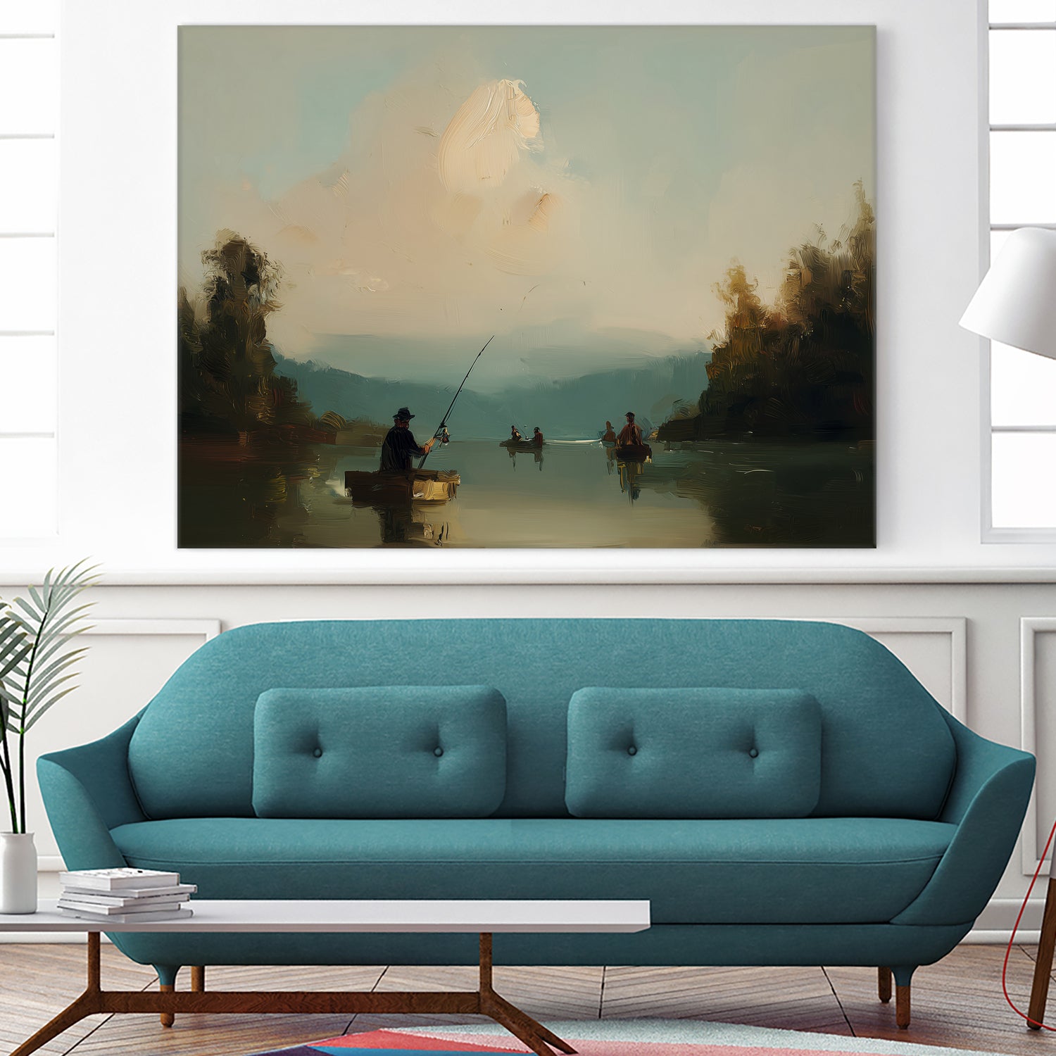 Twilight Catch I by Paula Freeman on GIANT ART - sports fishing