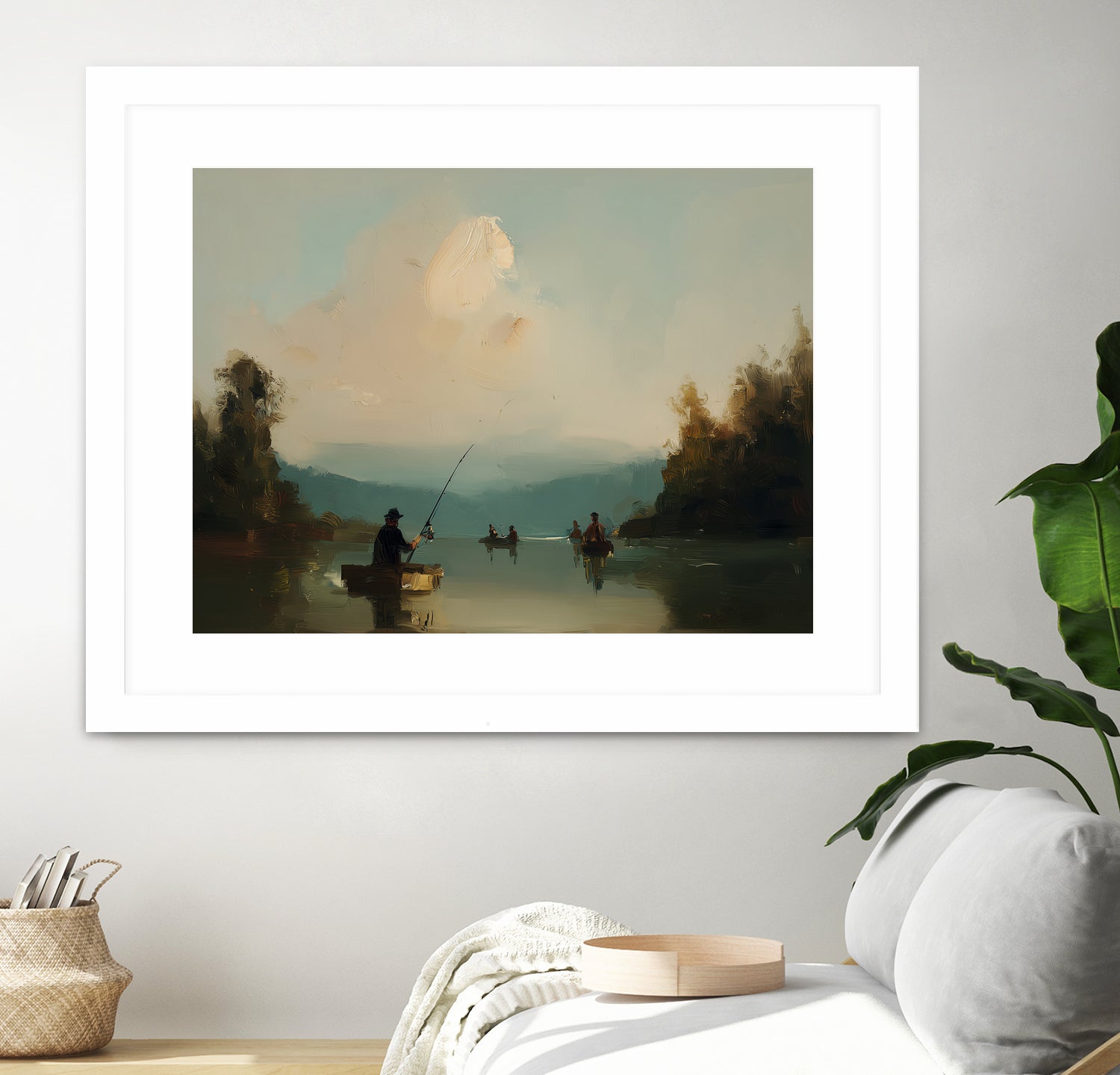 Twilight Catch I by Paula Freeman on GIANT ART - sports fishing