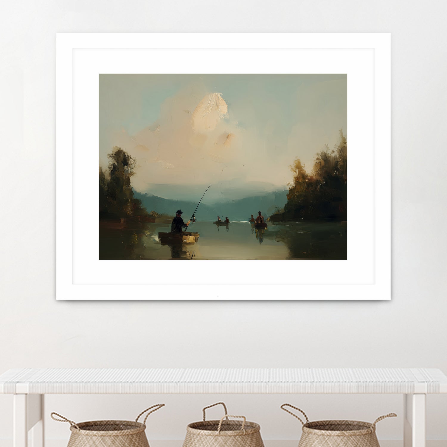 Twilight Catch I by Paula Freeman on GIANT ART - sports fishing