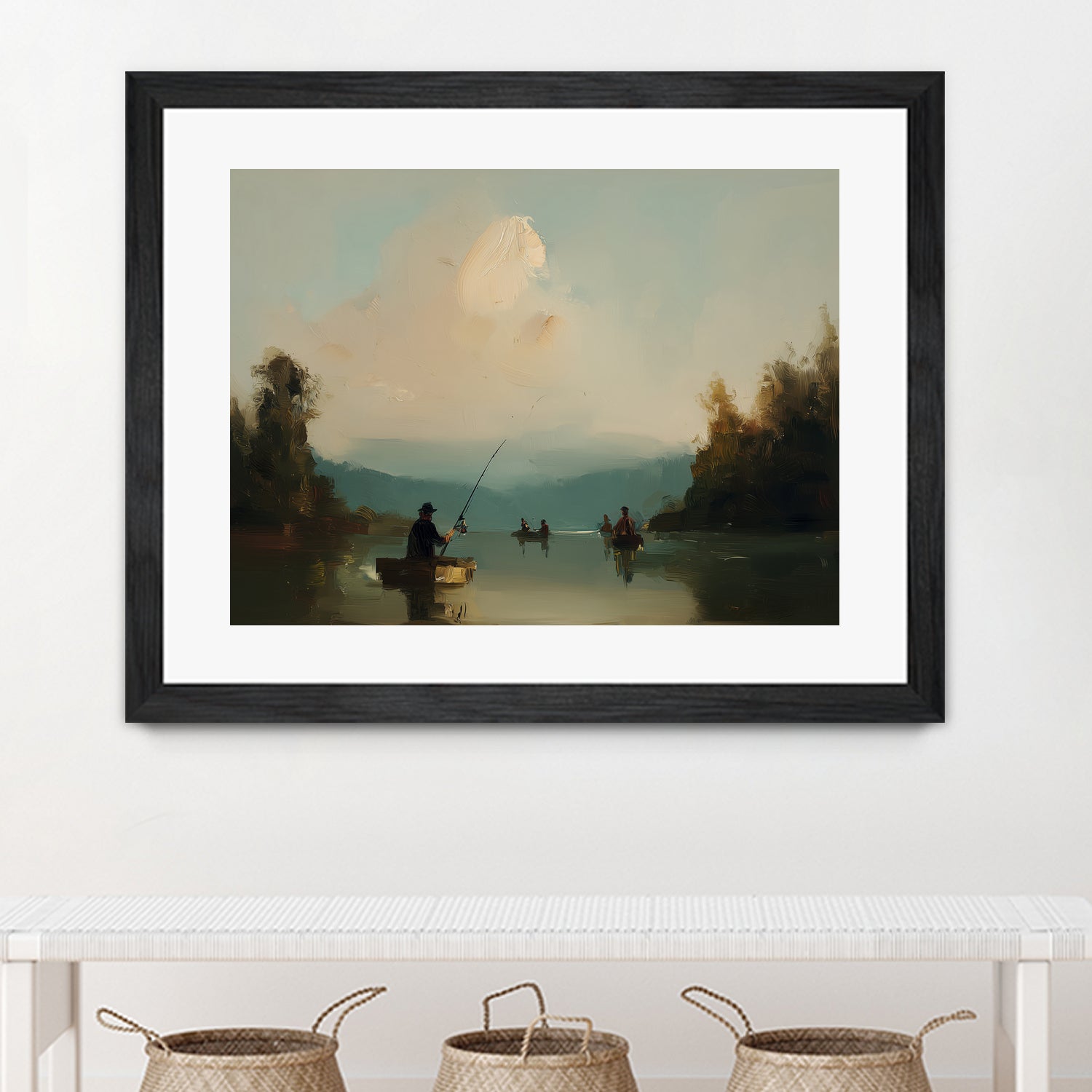 Twilight Catch I by Paula Freeman on GIANT ART - sports fishing