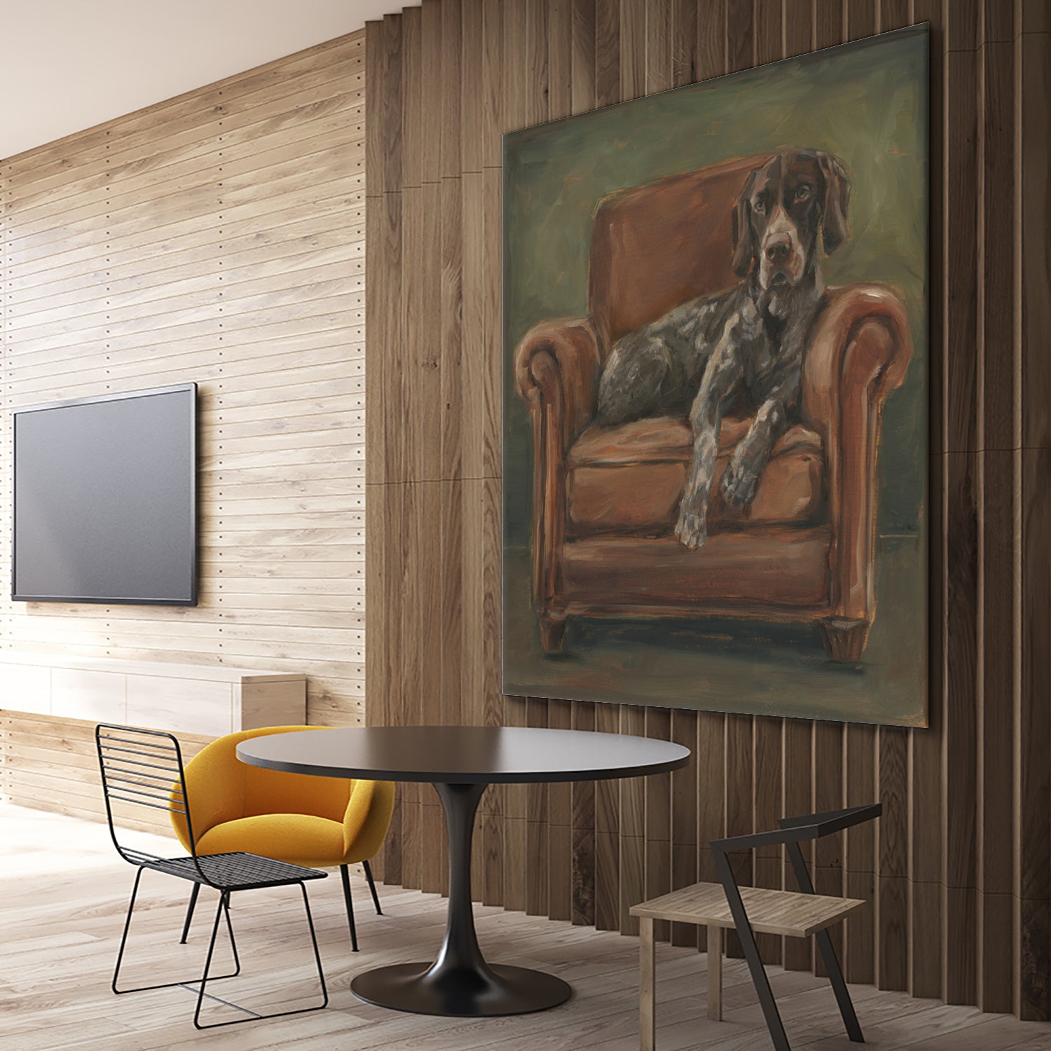 Hunting Lounge I by Ethan Harper on GIANT ART - animals nature pets