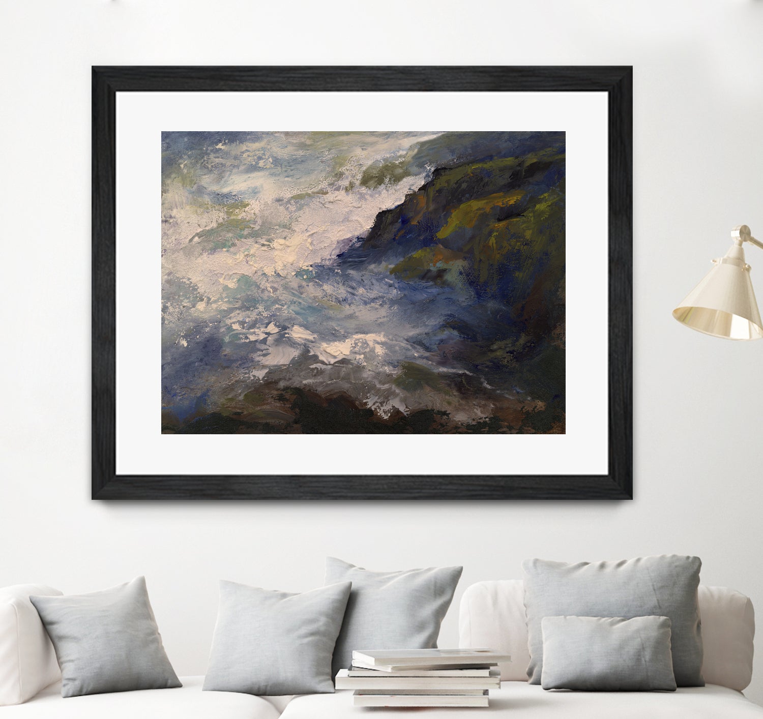 Cliff View by Sheila Finch on GIANT ART - landscapes seascapes seascapes