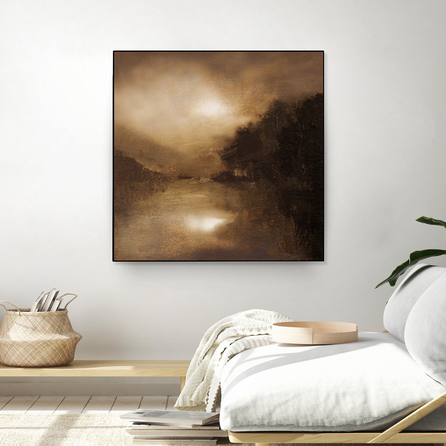 Hazy Moon by Sheila Finch on GIANT ART - landscapes seascapes lakes rivers