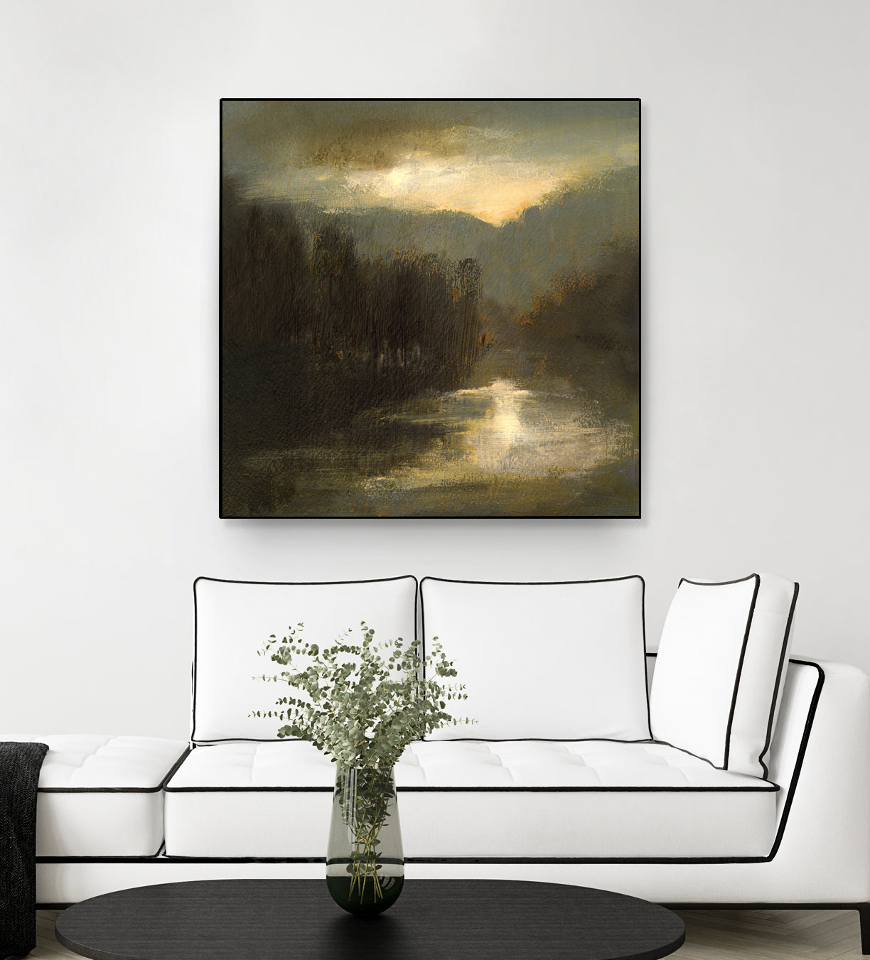 Nocturne in Gold by Sheila Finch on GIANT ART - landscapes seascapes lakes rivers