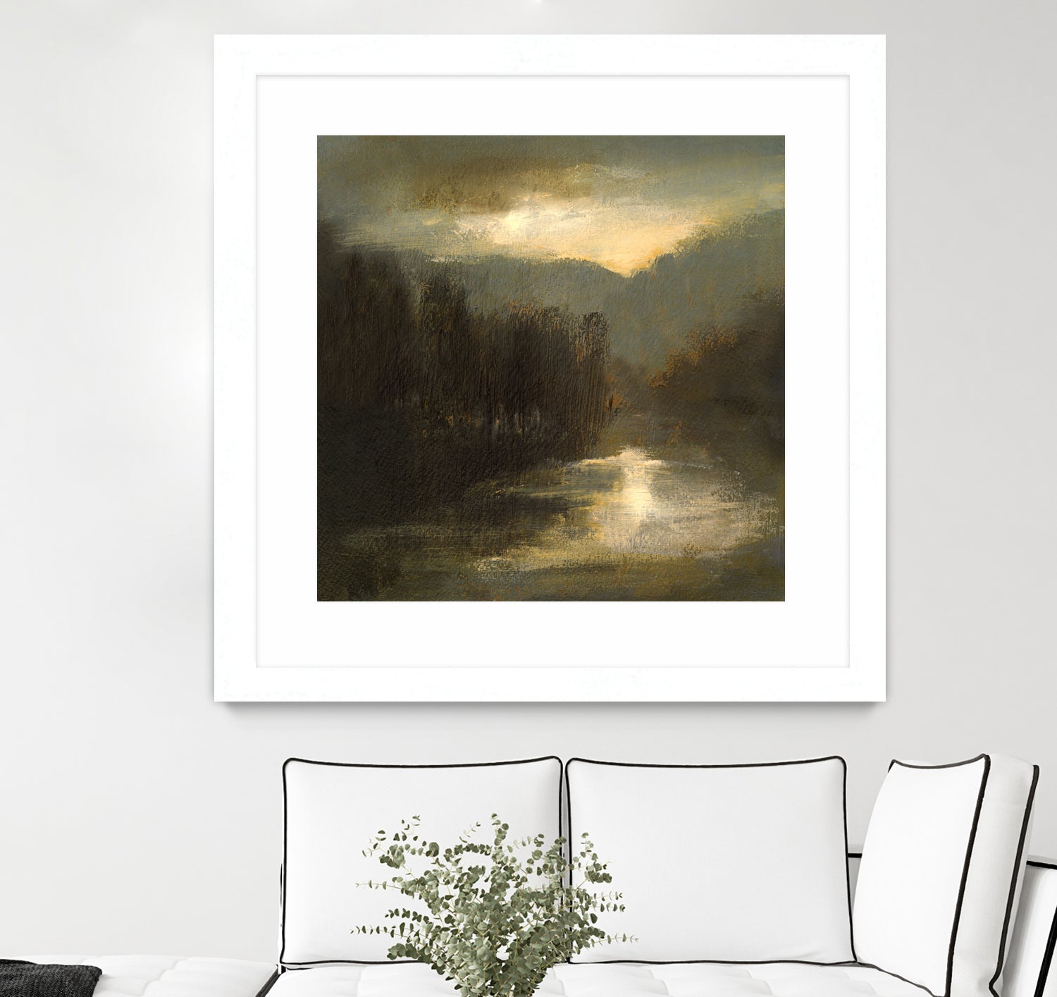 Nocturne in Gold by Sheila Finch on GIANT ART - landscapes seascapes lakes rivers