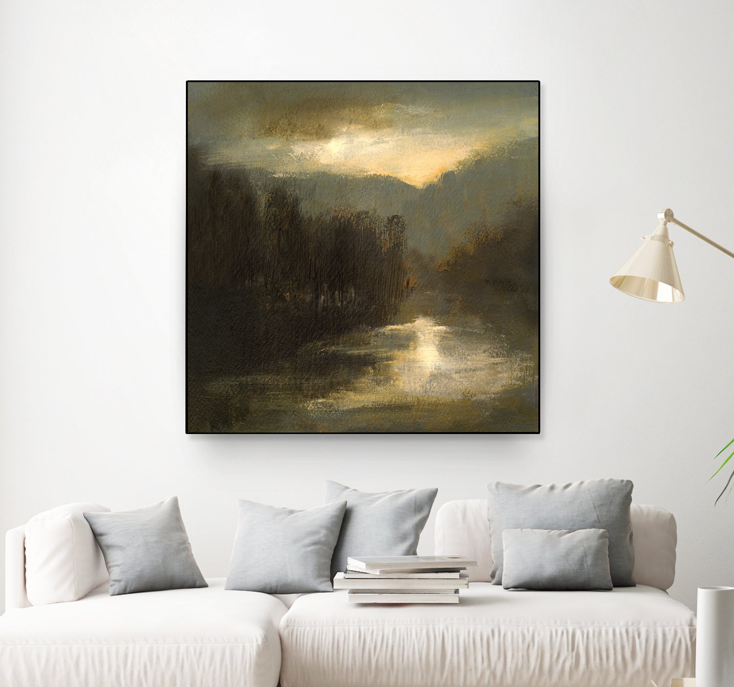 Nocturne in Gold by Sheila Finch on GIANT ART - landscapes seascapes lakes rivers