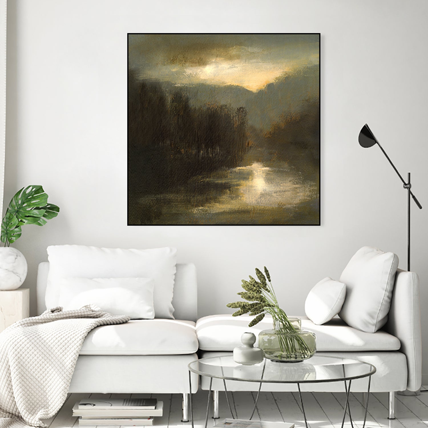 Nocturne in Gold by Sheila Finch on GIANT ART - landscapes seascapes lakes rivers