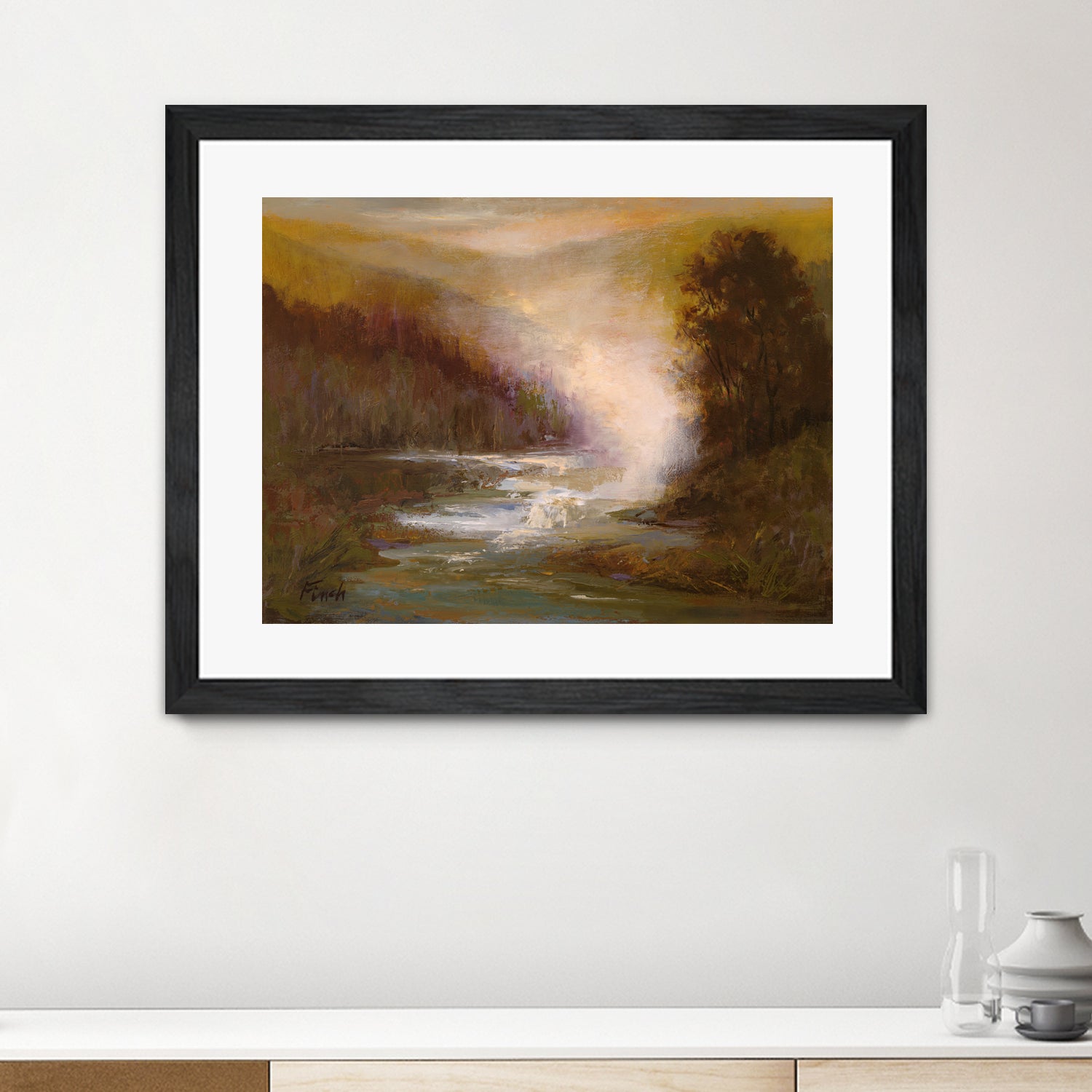 Waterfall Mist by Sheila Finch on GIANT ART - landscapes seascapes lakes rivers