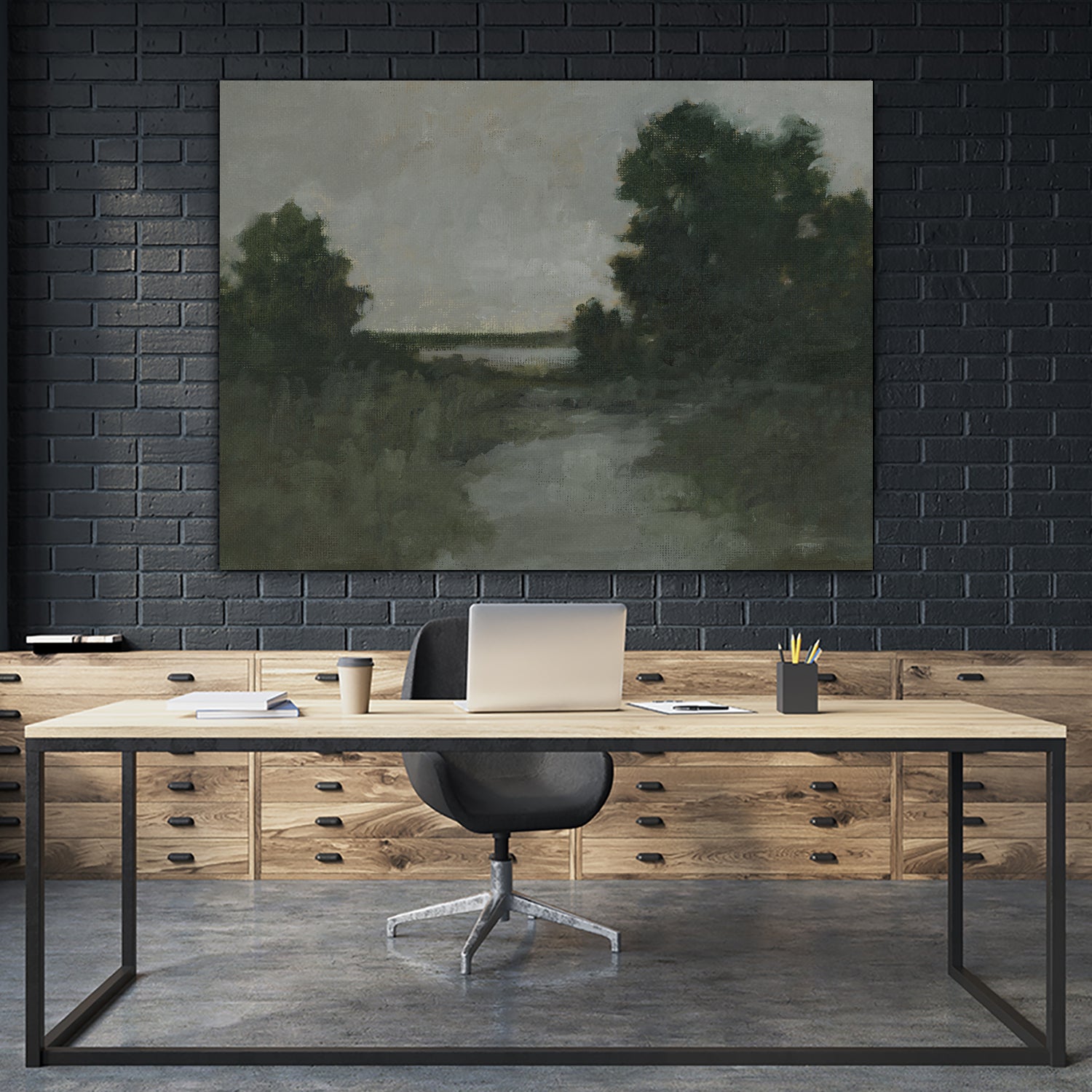 Moody Marsh II by Ethan Harper on GIANT ART - landscapes seascapes countryside