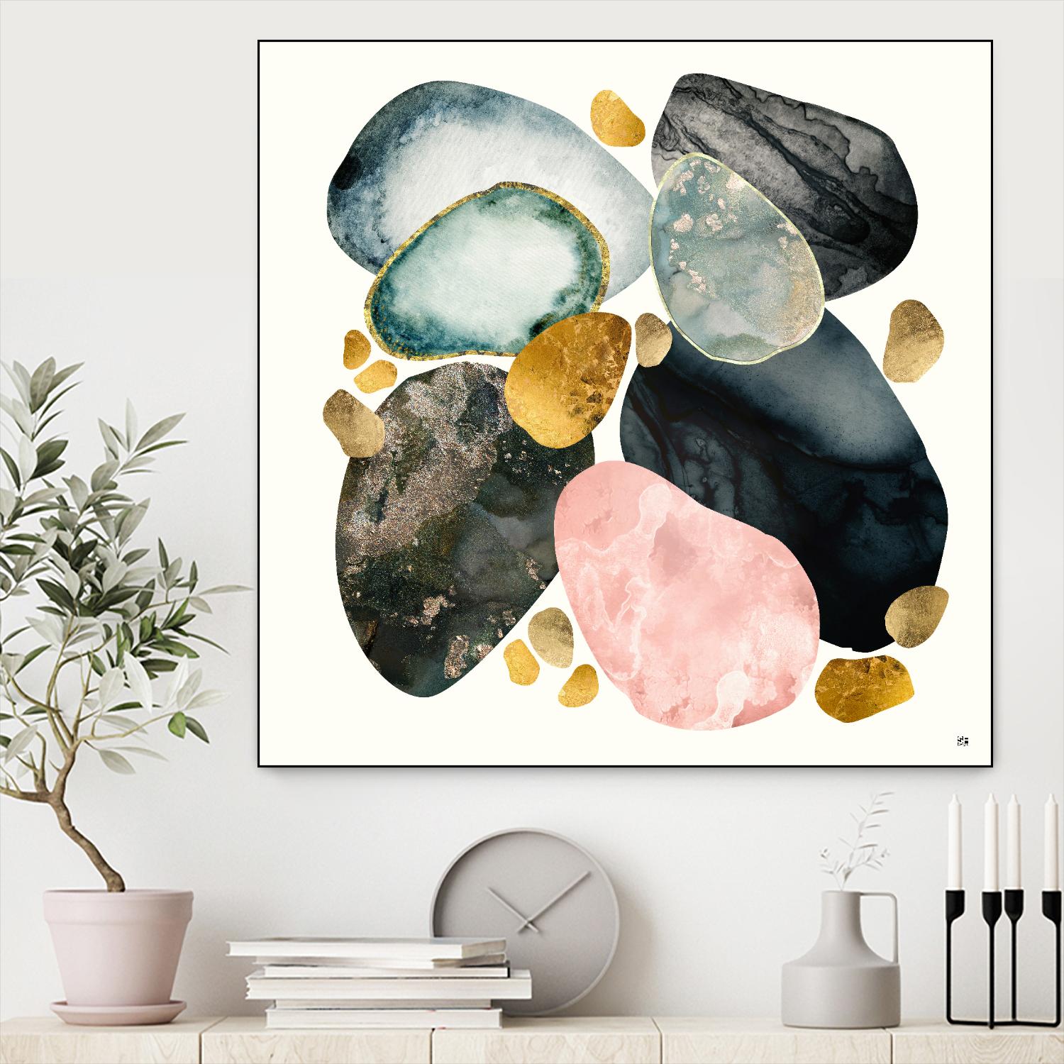 Pebble Abstract by SpaceFrog Designs on GIANT ART
