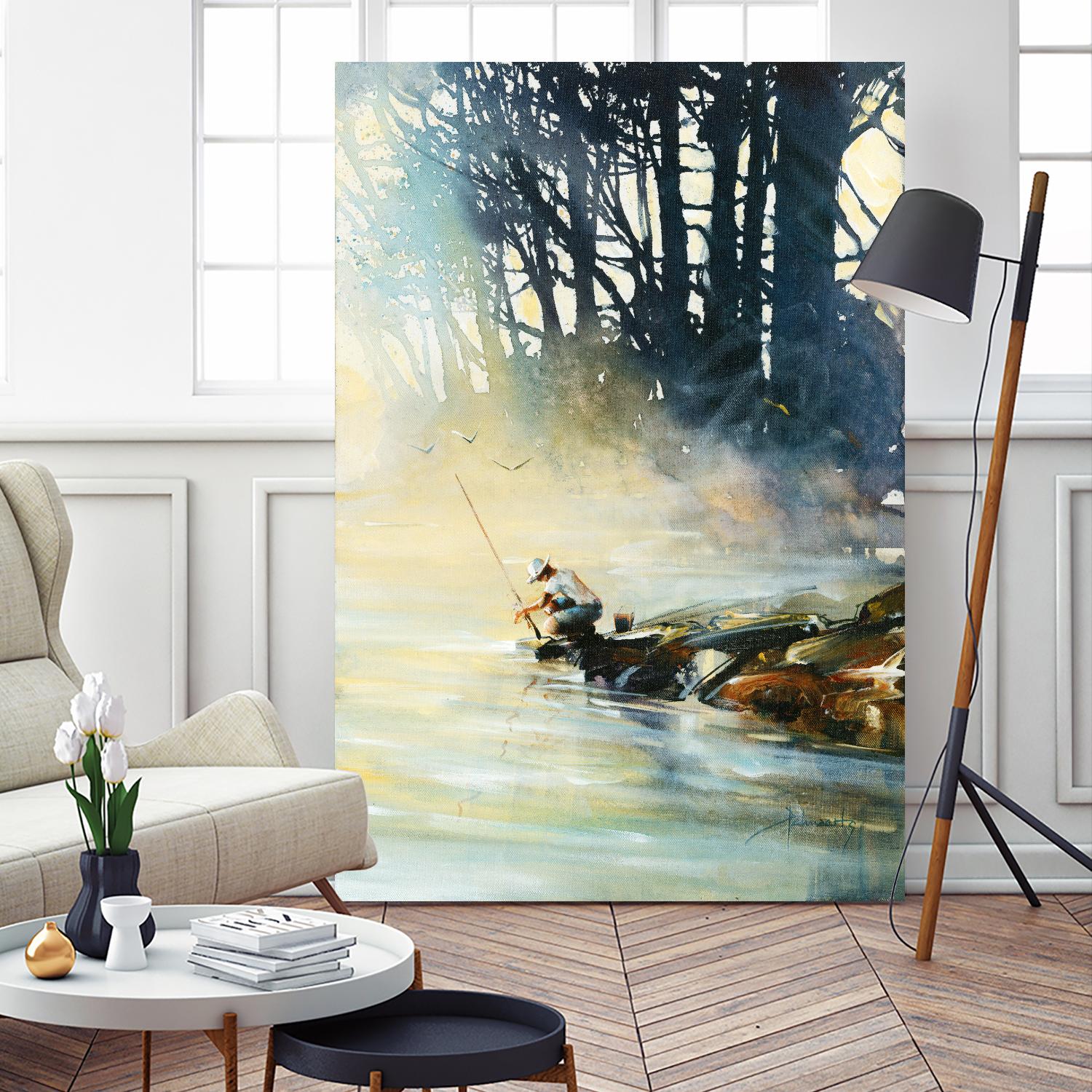 Ensemble by Roland Palmaerts on GIANT ART - blue landscape