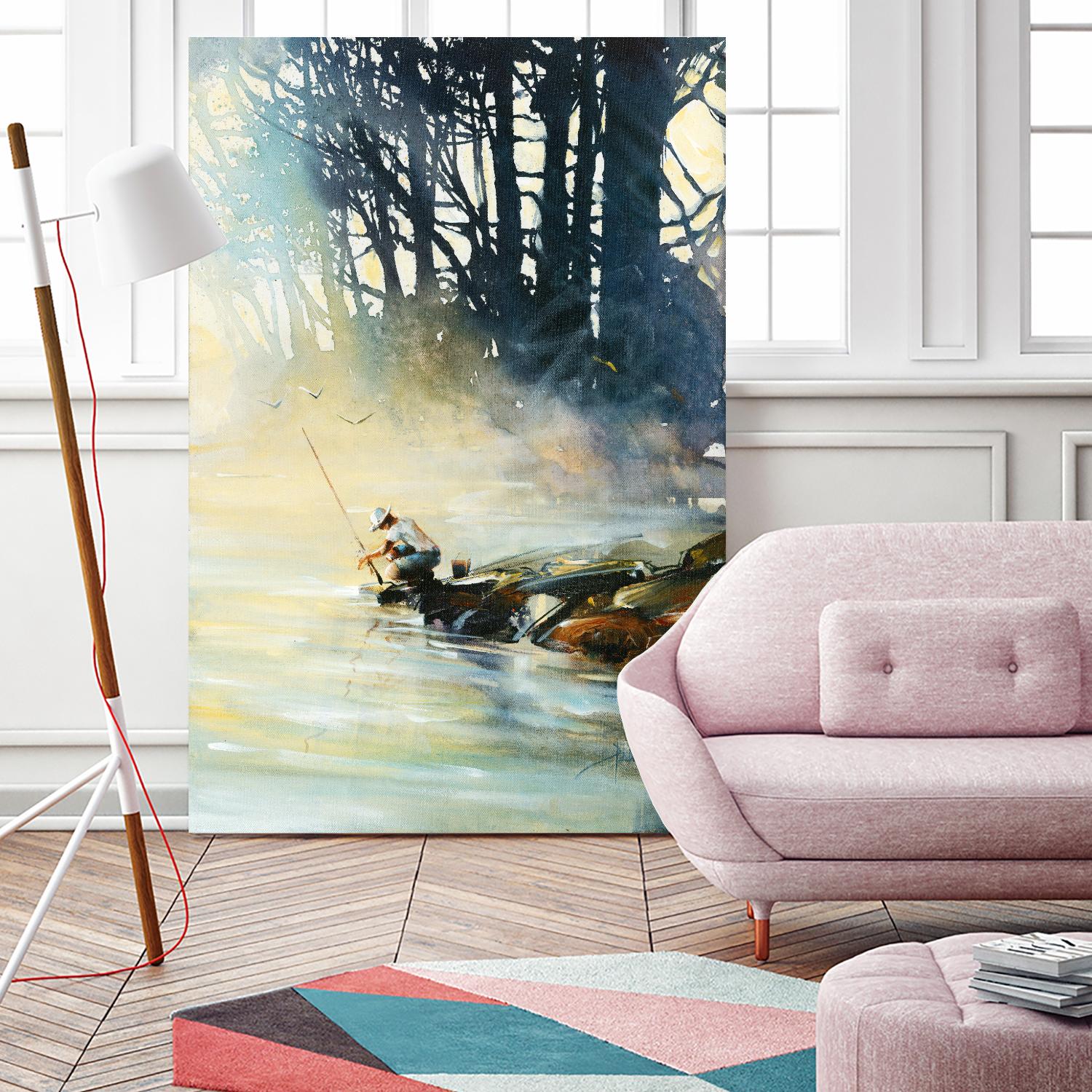 Ensemble by Roland Palmaerts on GIANT ART - blue landscape