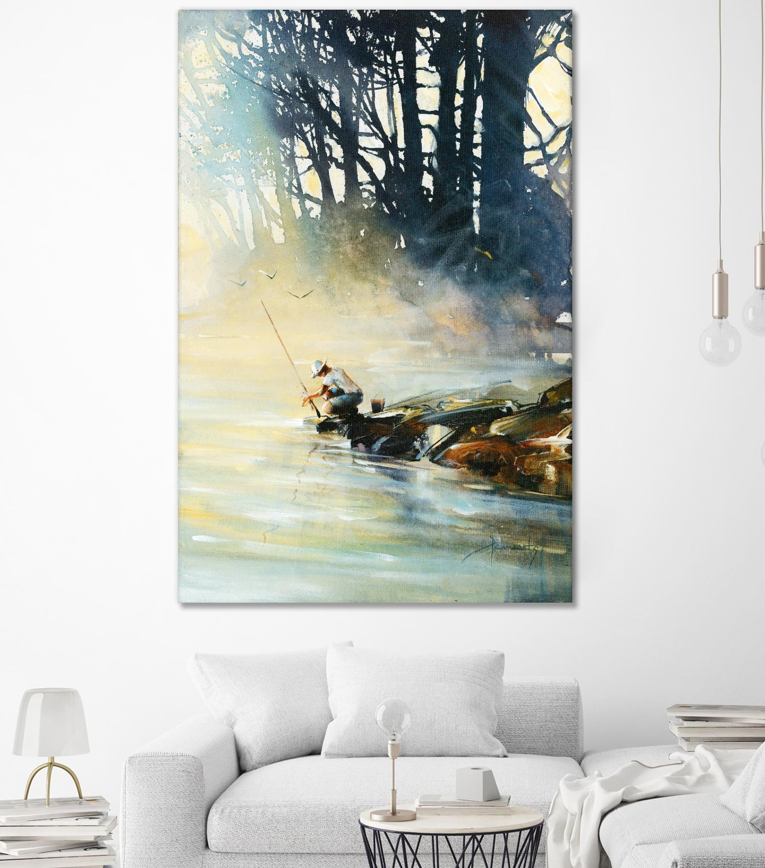 Ensemble by Roland Palmaerts on GIANT ART - blue landscape