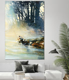 Ensemble by Roland Palmaerts on GIANT ART - blue landscape