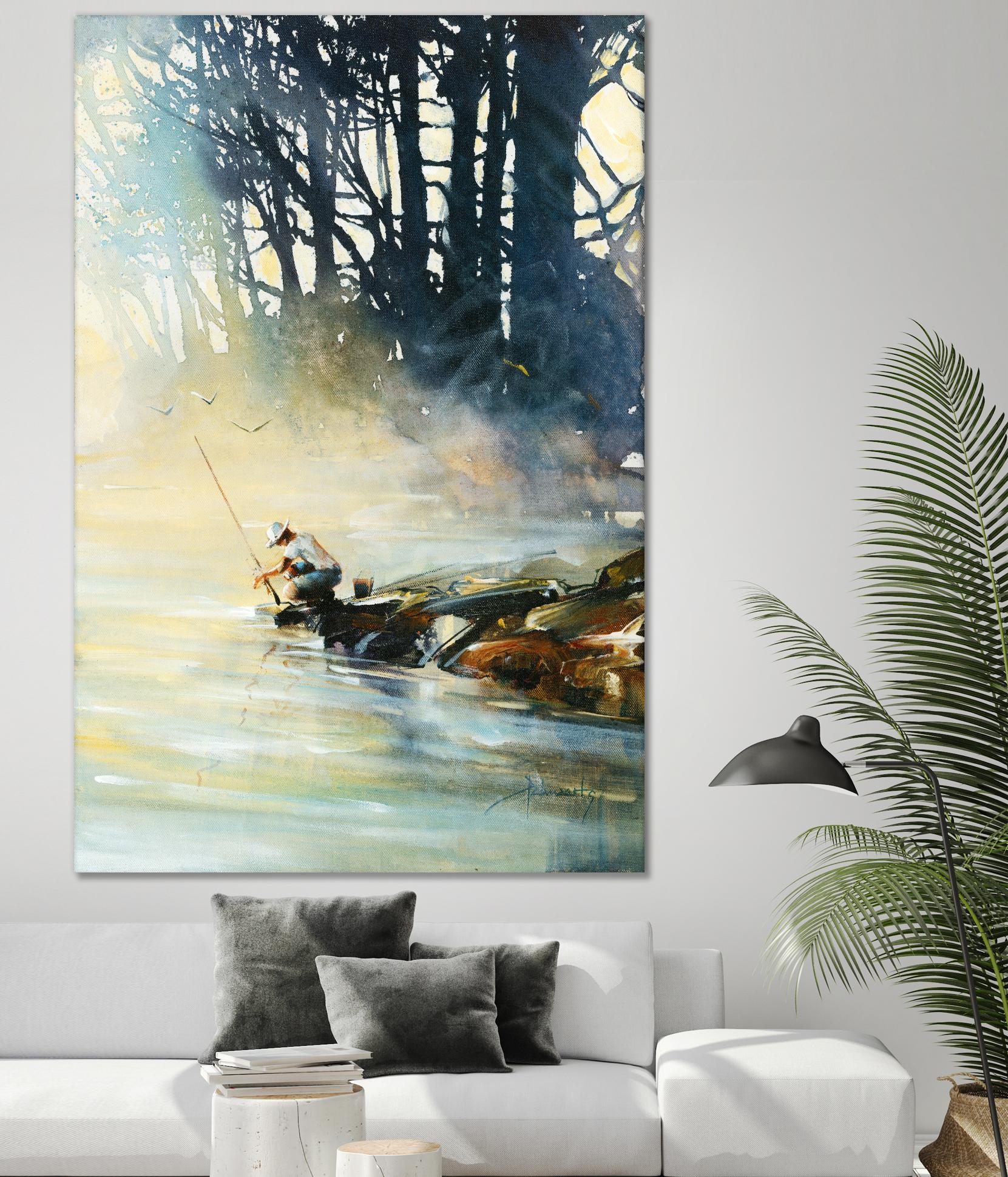 Ensemble by Roland Palmaerts on GIANT ART - blue landscape