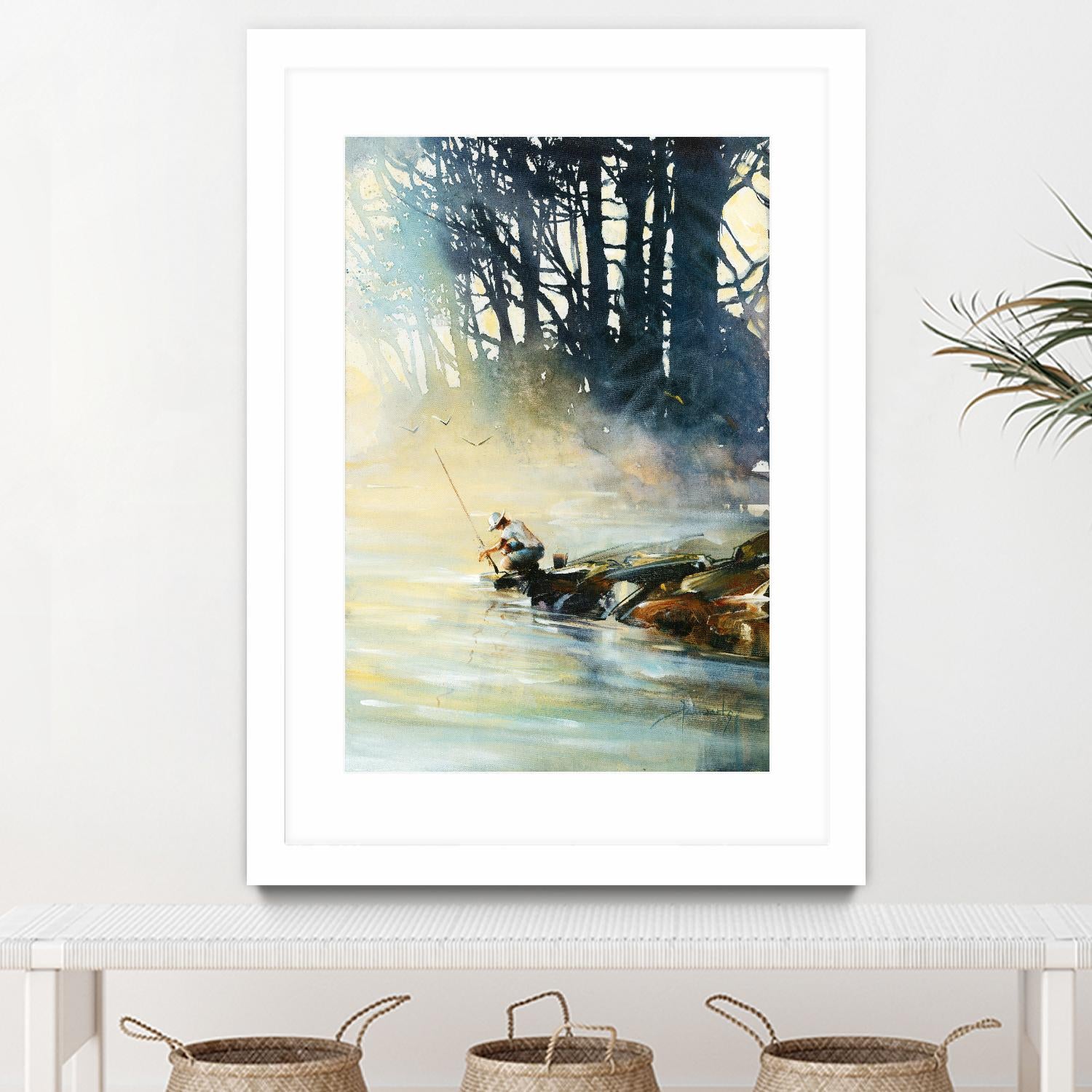 Ensemble by Roland Palmaerts on GIANT ART - blue landscape