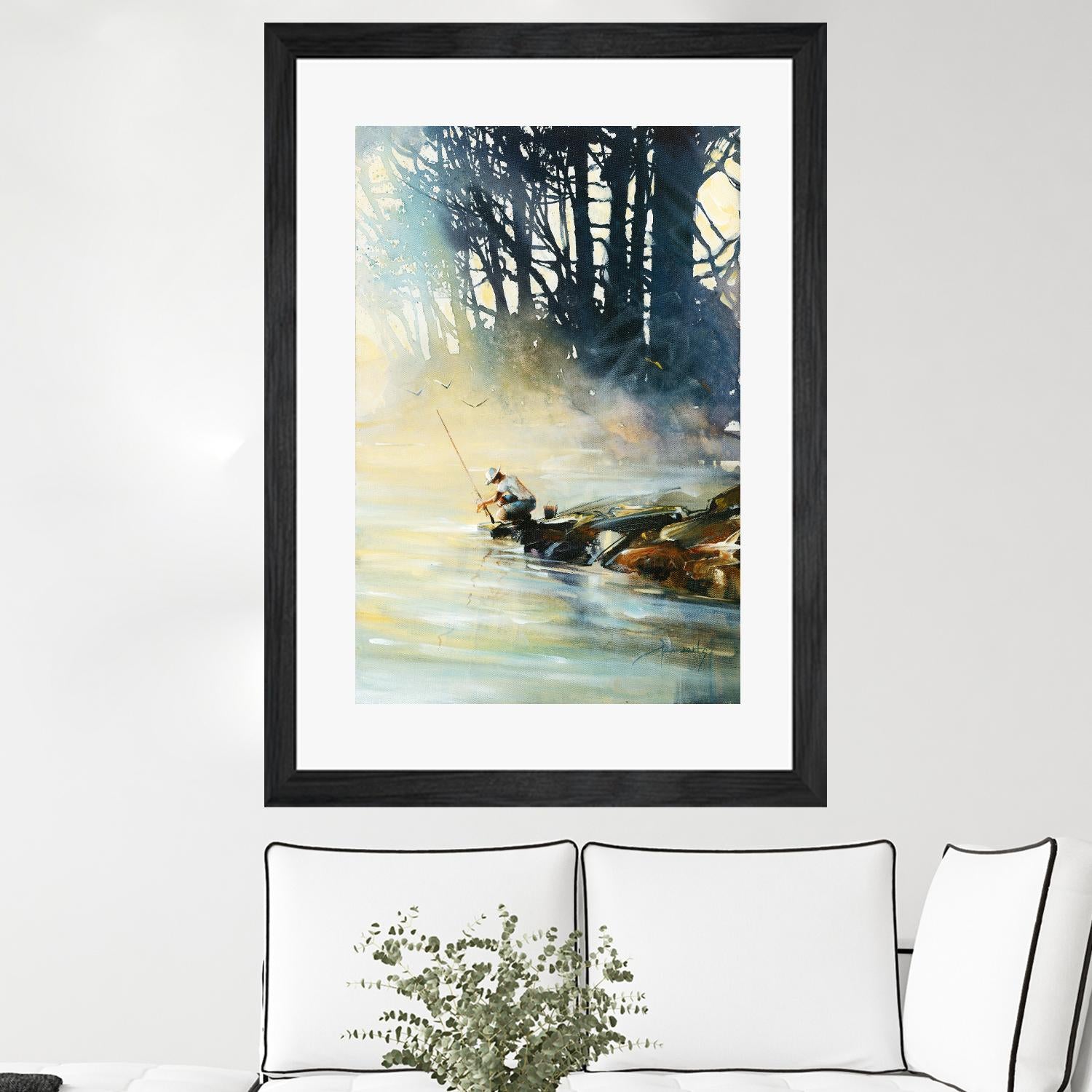 Ensemble by Roland Palmaerts on GIANT ART - blue landscape