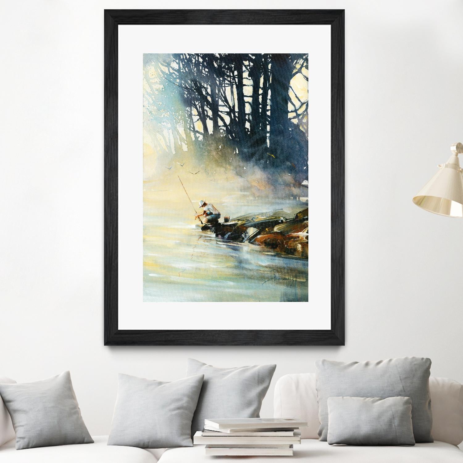 Ensemble by Roland Palmaerts on GIANT ART - blue landscape