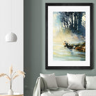 Ensemble by Roland Palmaerts on GIANT ART - blue landscape