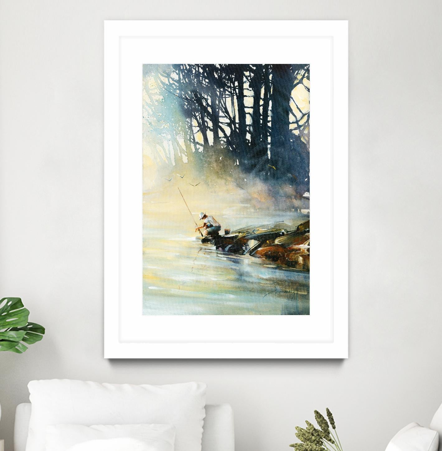 Ensemble by Roland Palmaerts on GIANT ART - blue landscape