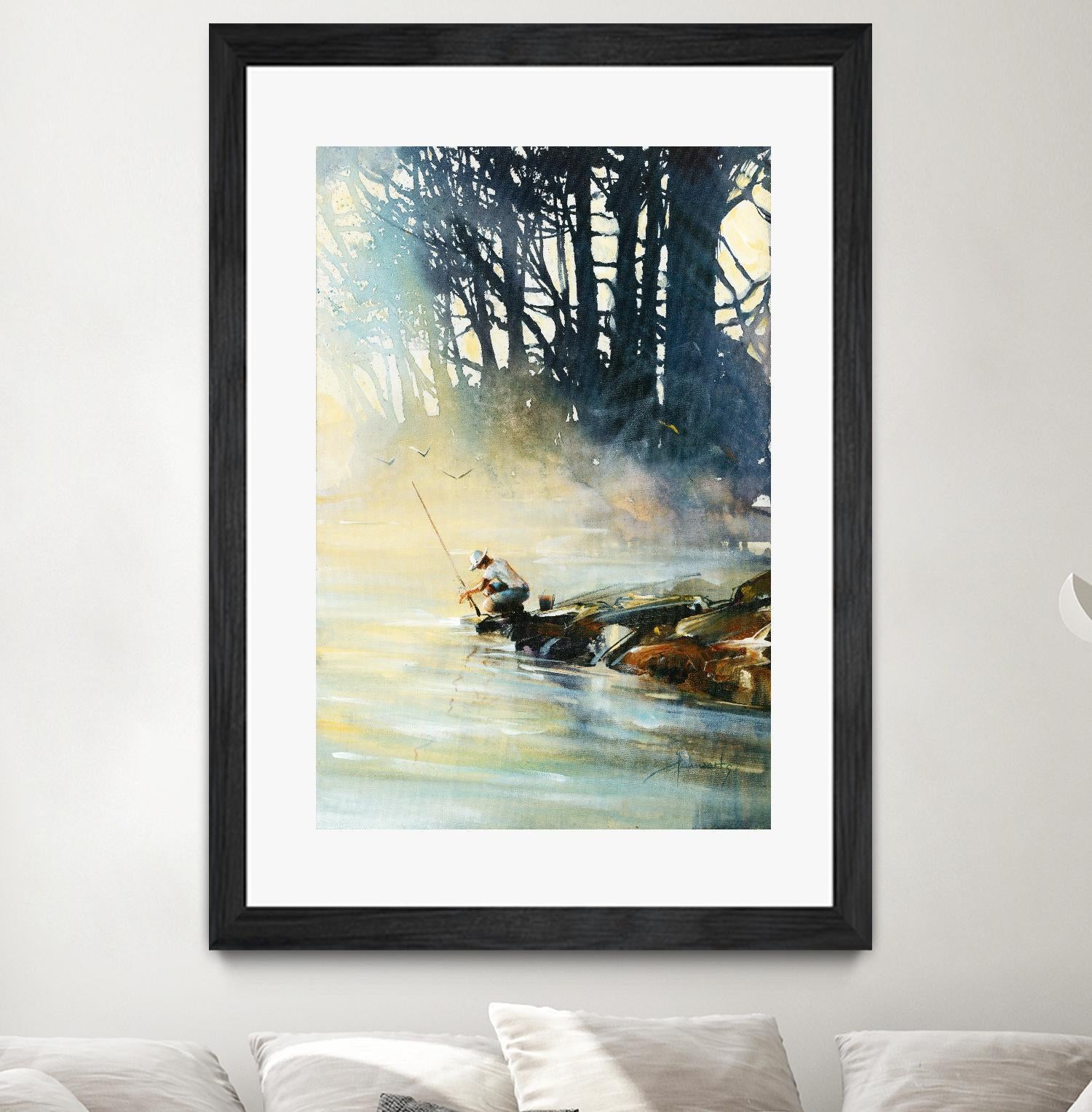 Ensemble by Roland Palmaerts on GIANT ART - blue landscape