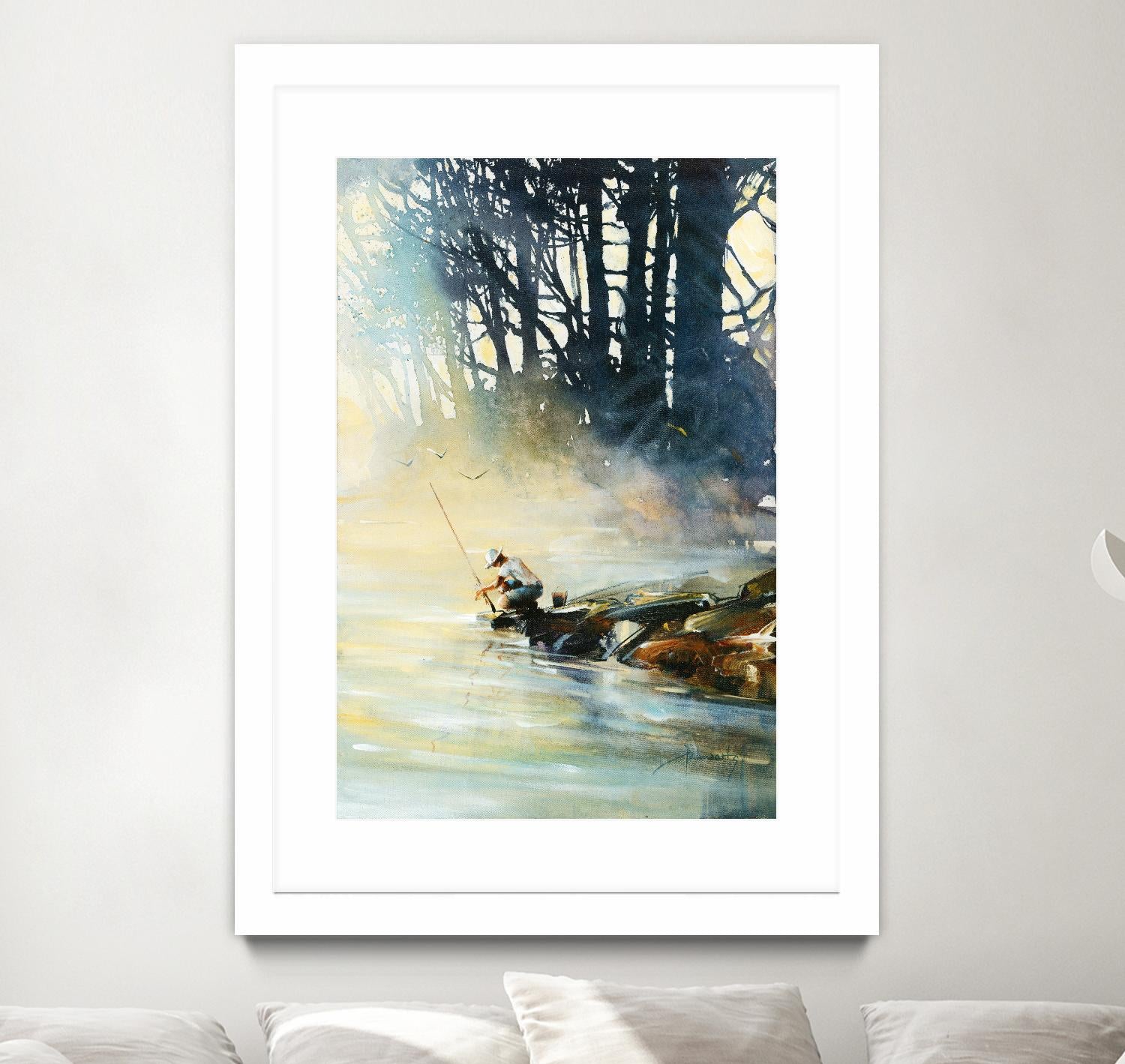 Ensemble by Roland Palmaerts on GIANT ART - blue landscape