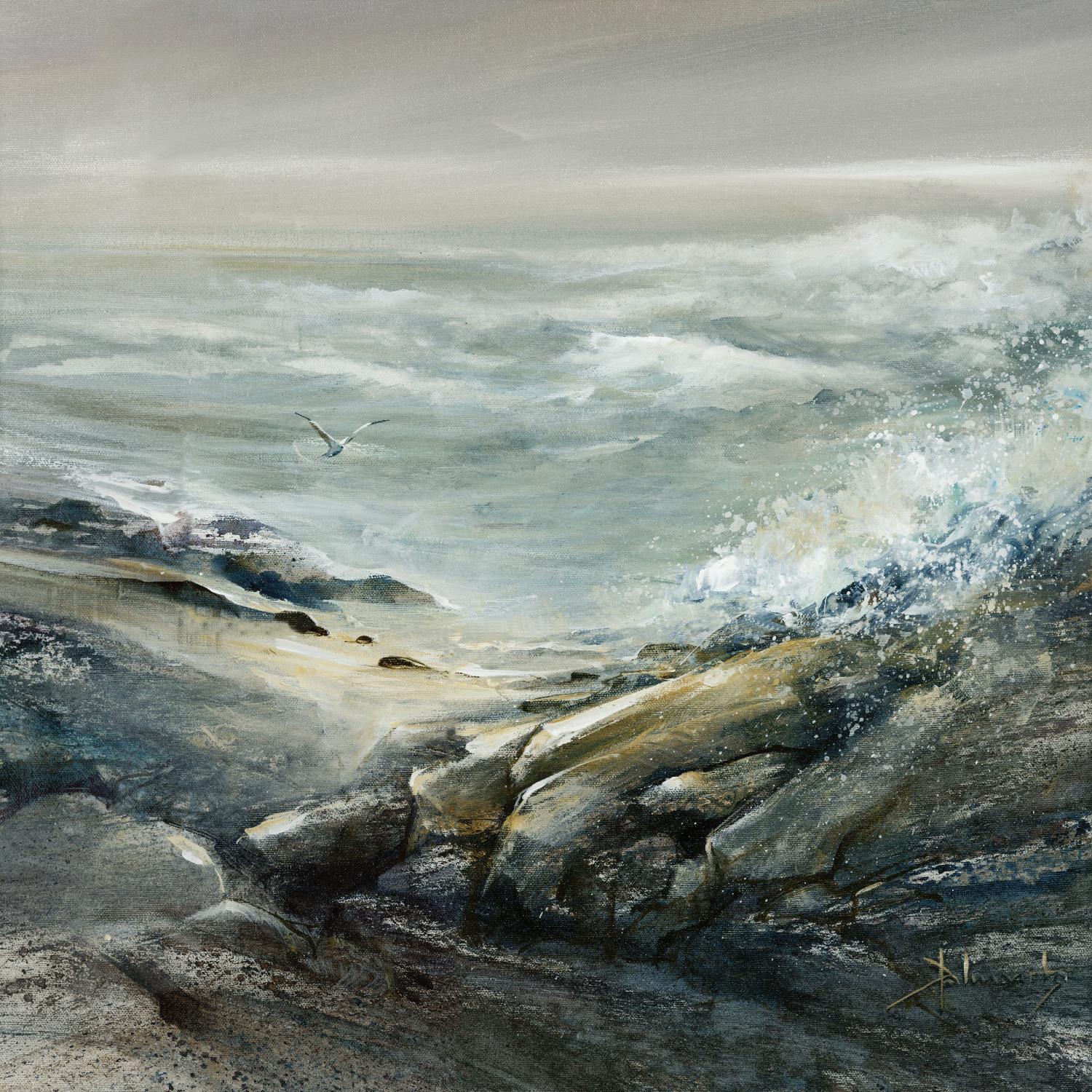 Seul by Roland Palmaerts on GIANT ART - grey sea scene