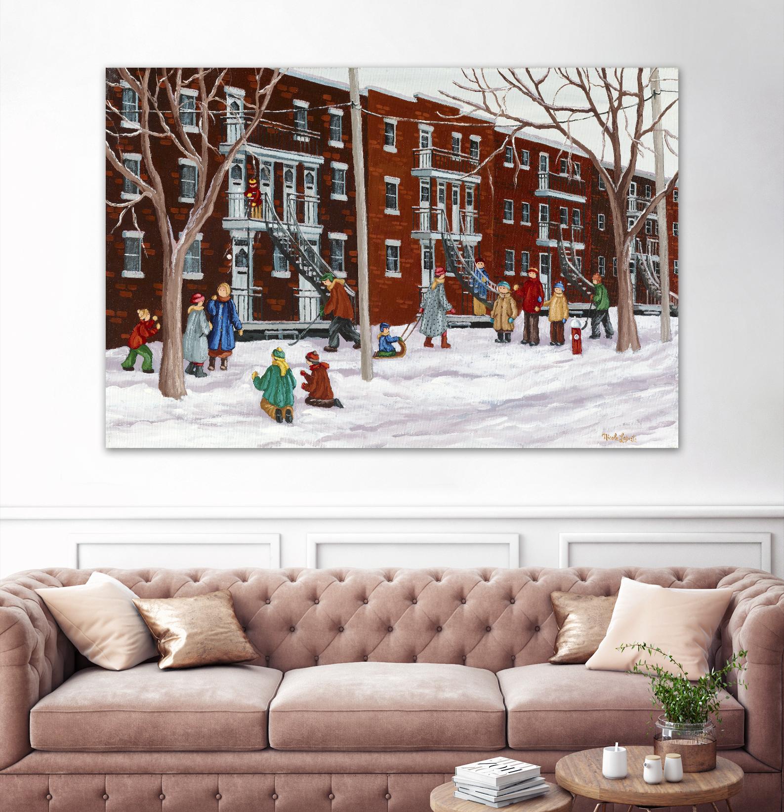 Il parait que l'hiver sera long by Nicole Laporte on GIANT ART - brown winter scenes