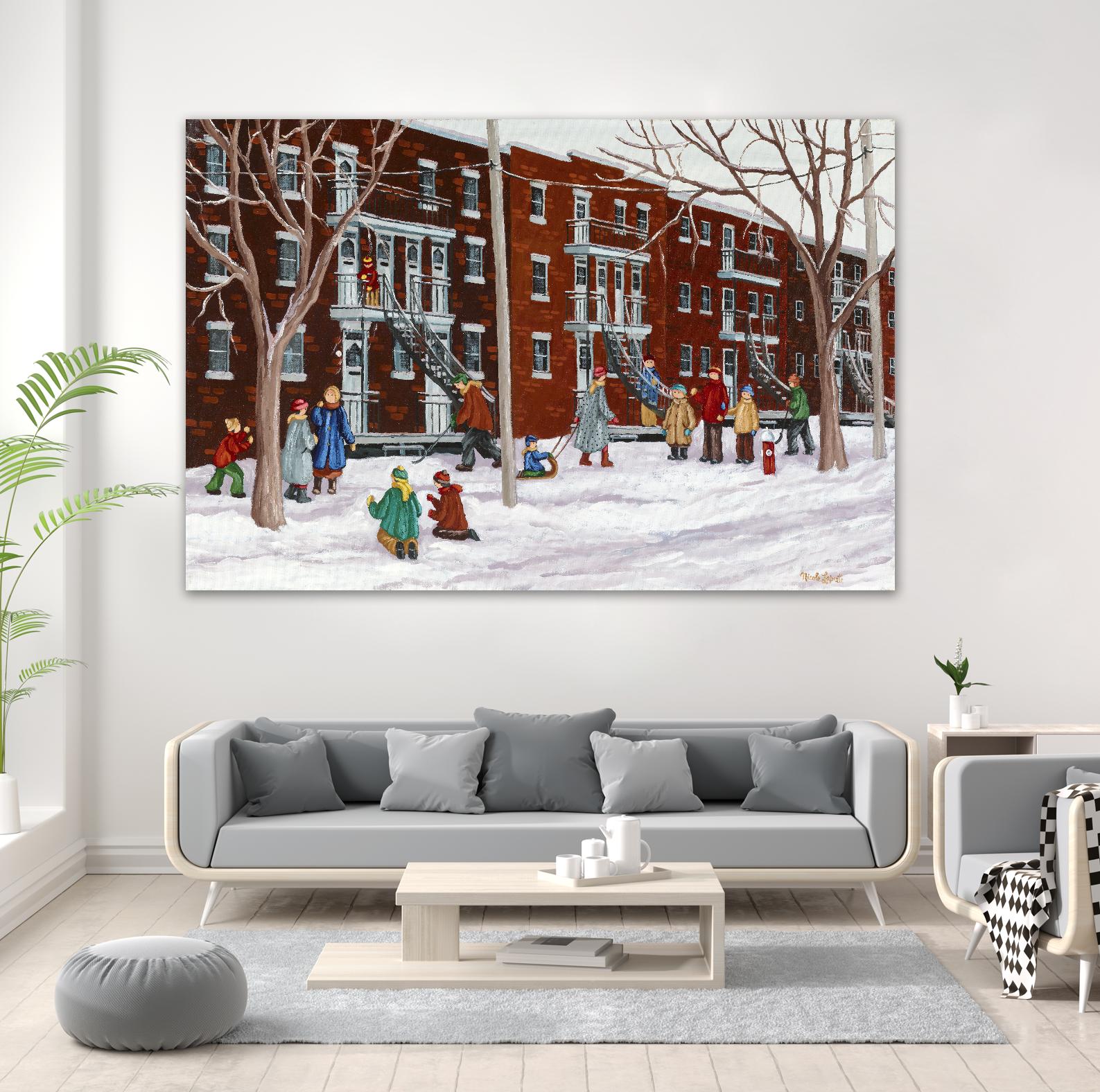 Il parait que l'hiver sera long by Nicole Laporte on GIANT ART - brown winter scenes