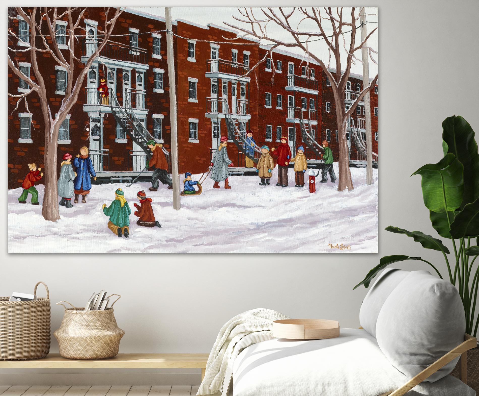 Il parait que l'hiver sera long by Nicole Laporte on GIANT ART - brown winter scenes