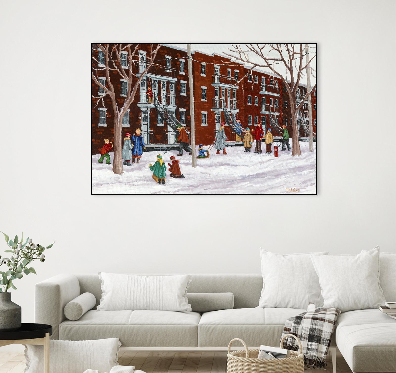 Il parait que l'hiver sera long by Nicole Laporte on GIANT ART - brown winter scenes