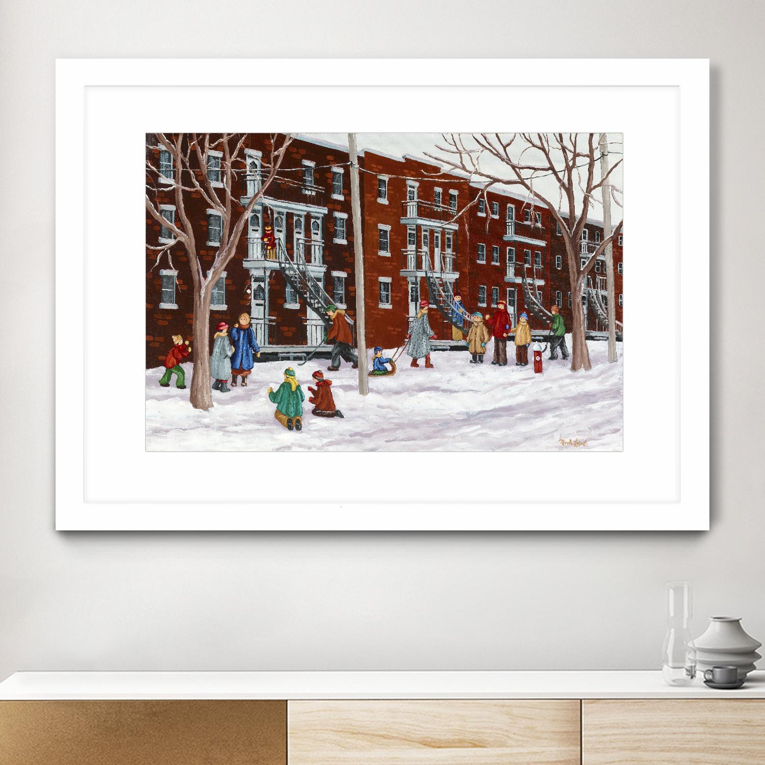 Il parait que l'hiver sera long by Nicole Laporte on GIANT ART - brown winter scenes