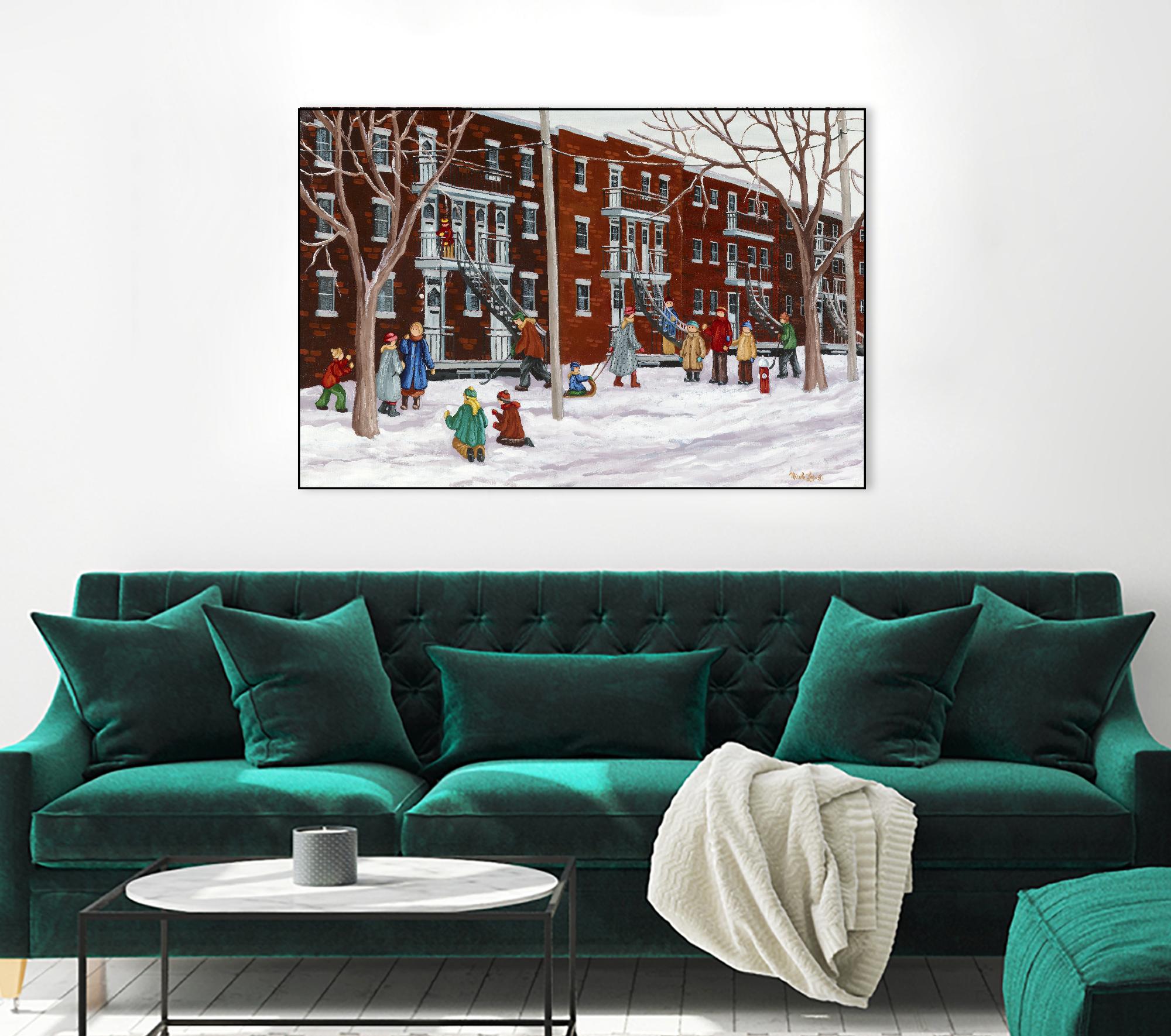 Il parait que l'hiver sera long by Nicole Laporte on GIANT ART - brown winter scenes