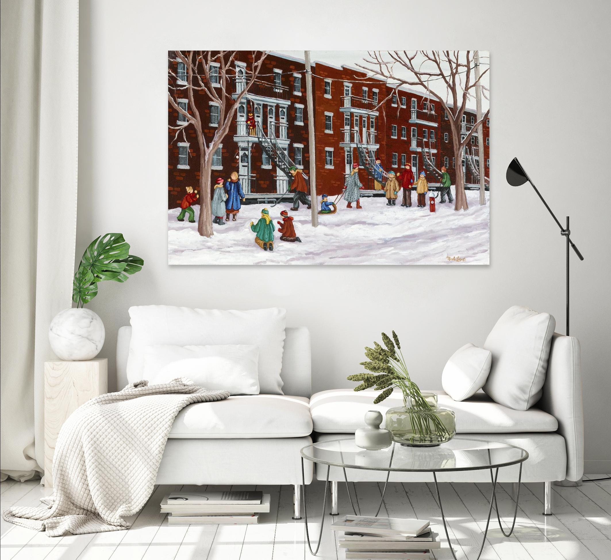 Il parait que l'hiver sera long by Nicole Laporte on GIANT ART - brown winter scenes
