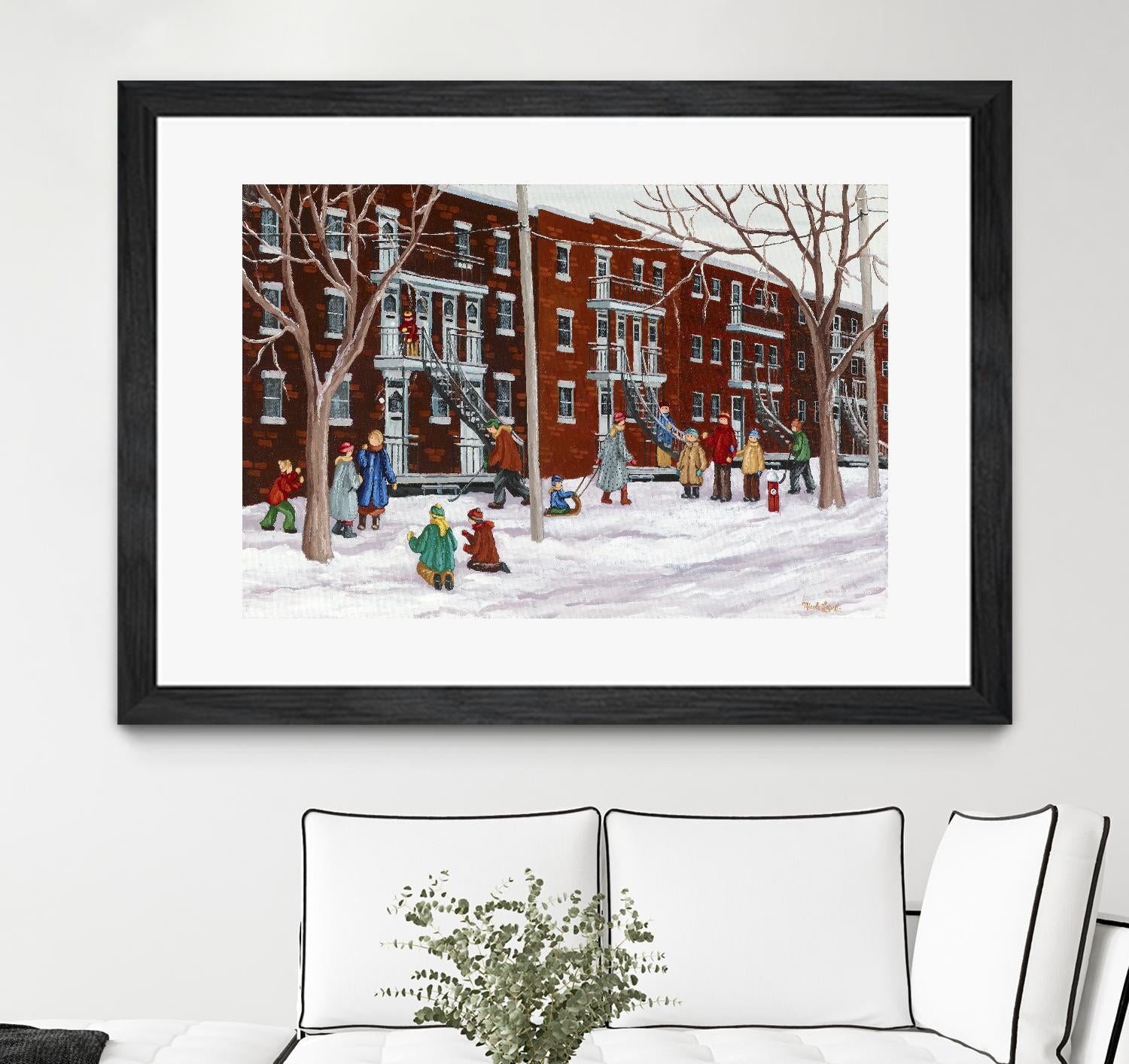 Il parait que l'hiver sera long by Nicole Laporte on GIANT ART - brown winter scenes