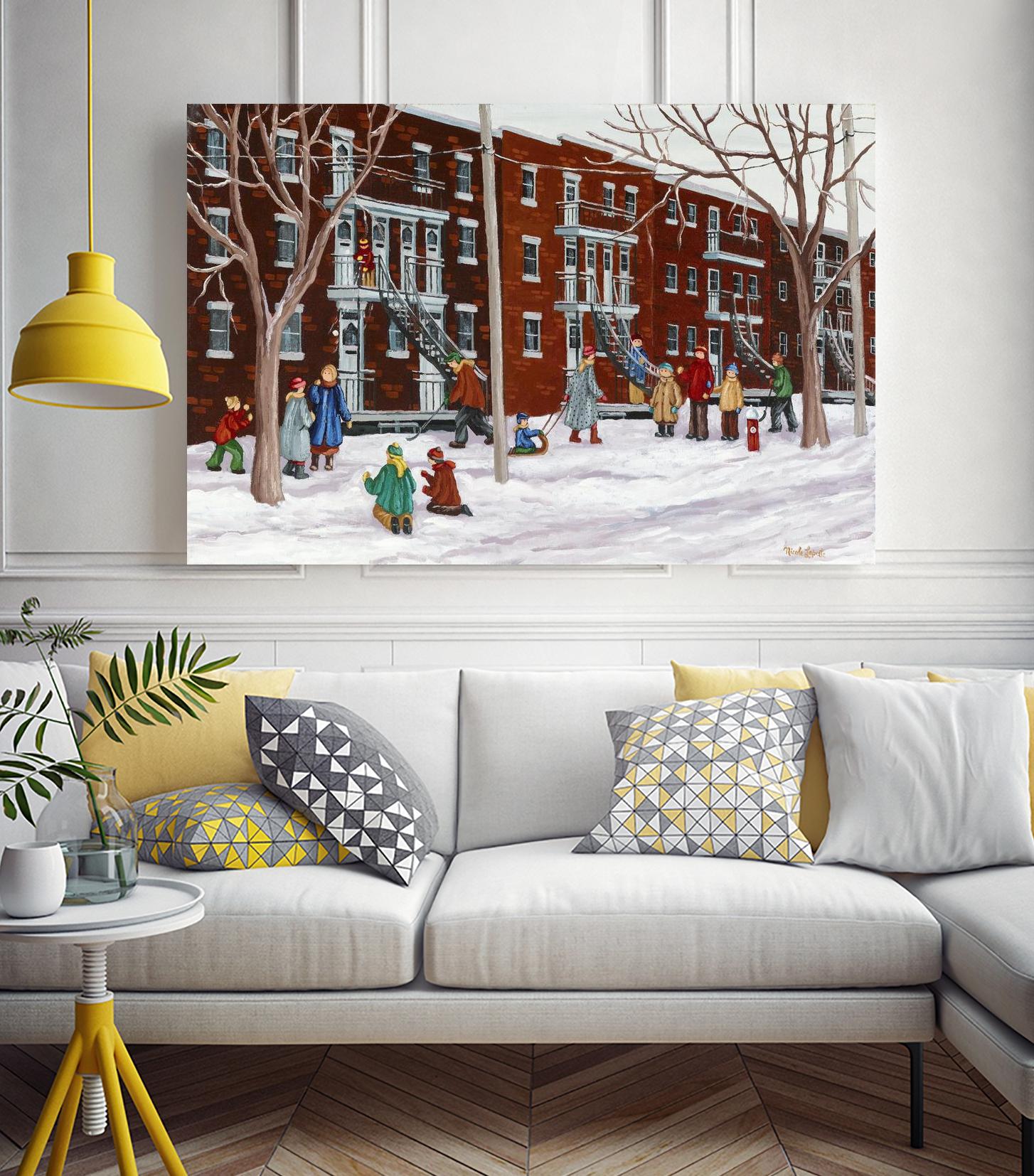 Il parait que l'hiver sera long by Nicole Laporte on GIANT ART - brown winter scenes