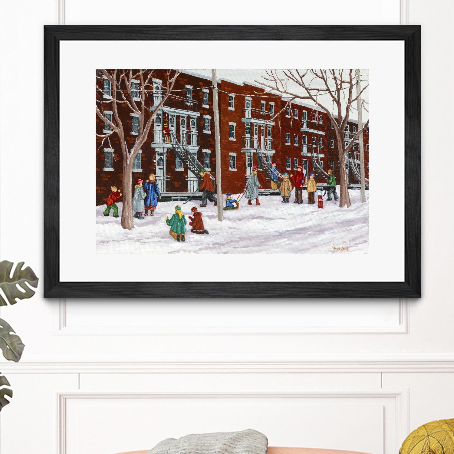 Il parait que l'hiver sera long by Nicole Laporte on GIANT ART - brown winter scenes