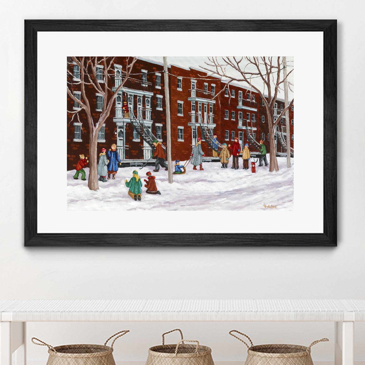 Il parait que l'hiver sera long by Nicole Laporte on GIANT ART - brown winter scenes