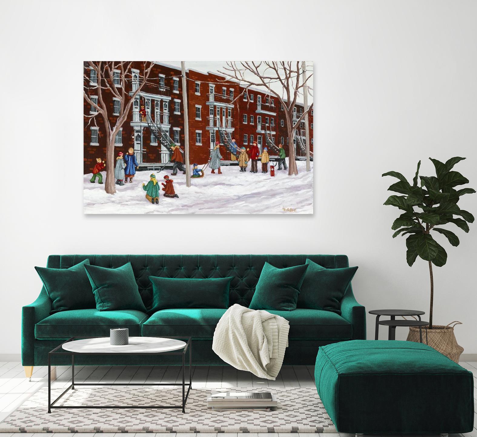 Il parait que l'hiver sera long by Nicole Laporte on GIANT ART - brown winter scenes