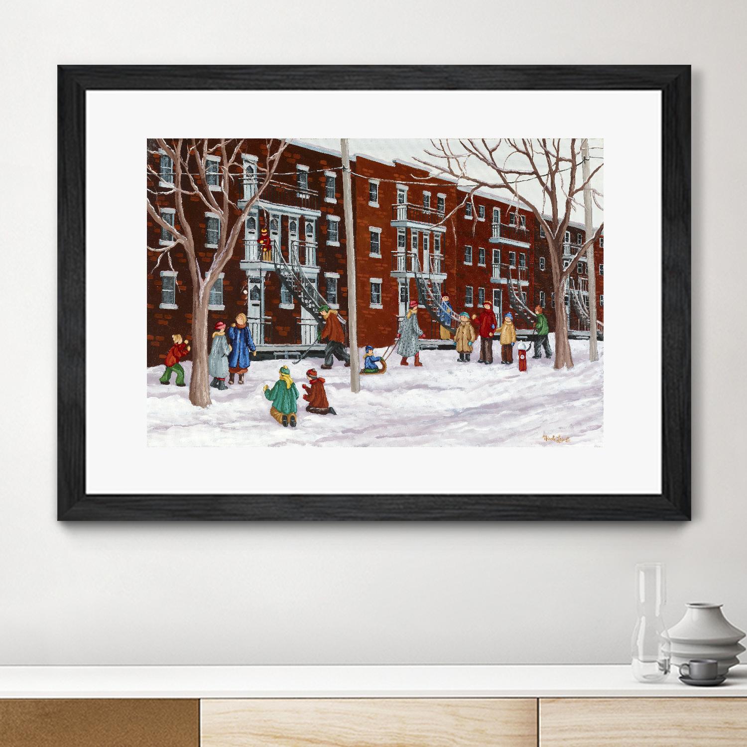 Il parait que l'hiver sera long by Nicole Laporte on GIANT ART - brown winter scenes