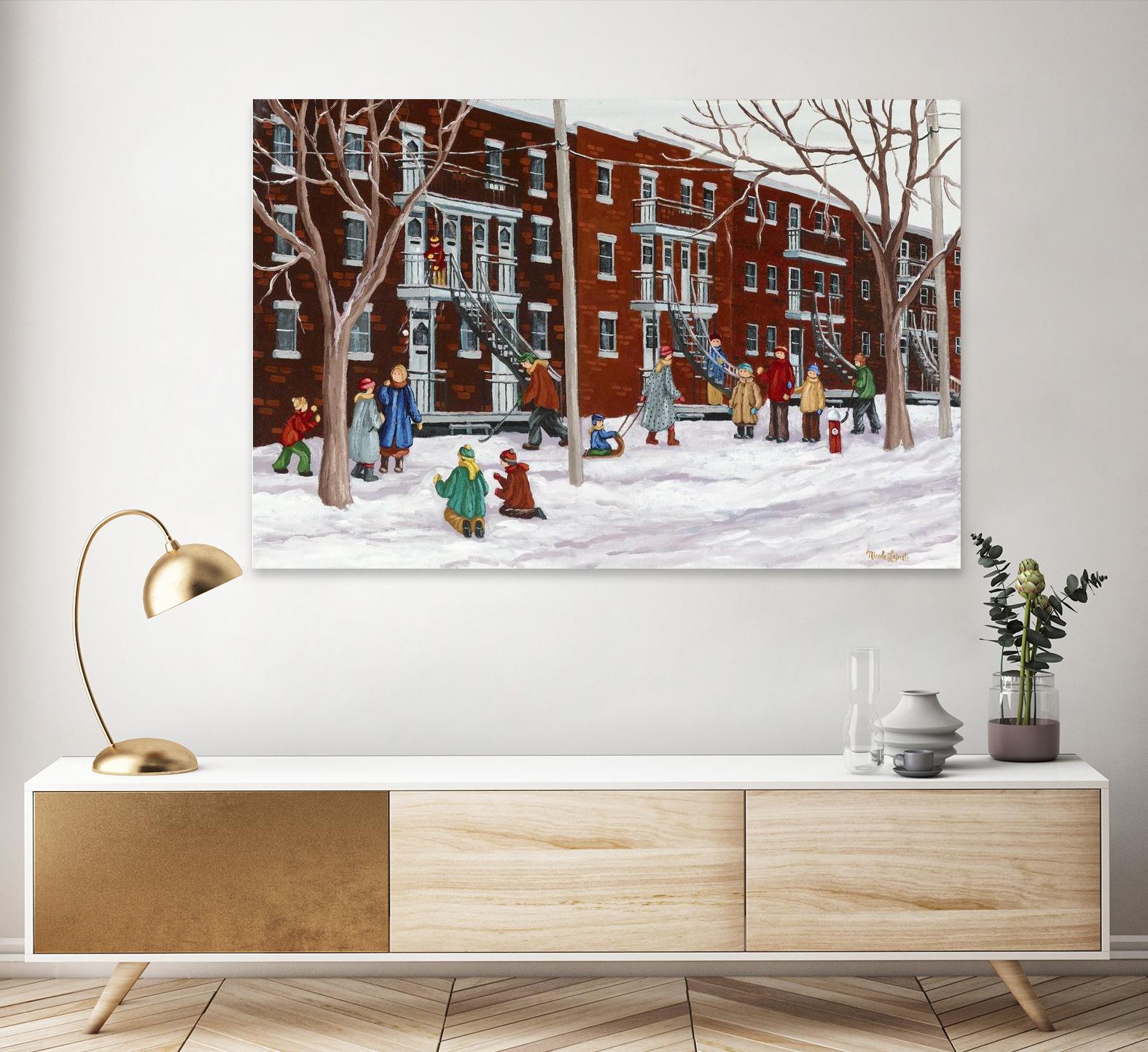 Il parait que l'hiver sera long by Nicole Laporte on GIANT ART - brown winter scenes