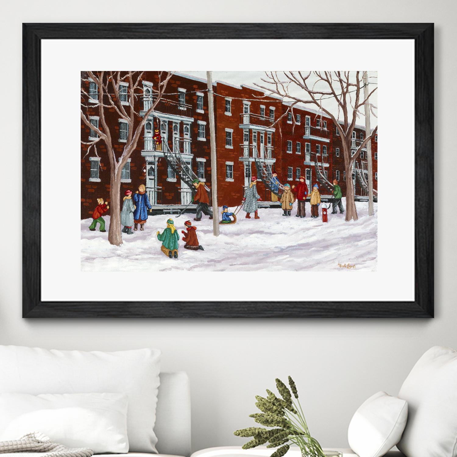Il parait que l'hiver sera long by Nicole Laporte on GIANT ART - brown winter scenes