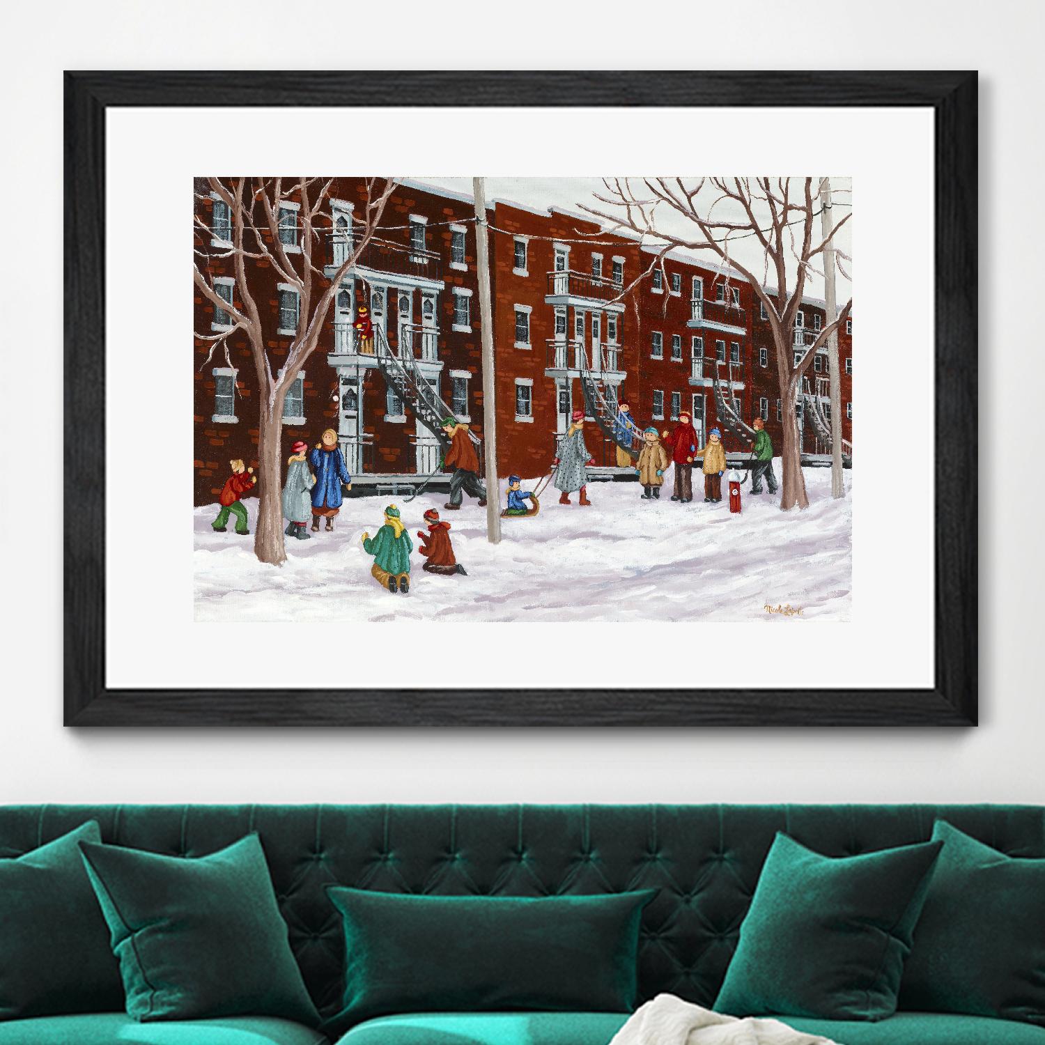 Il parait que l'hiver sera long by Nicole Laporte on GIANT ART - brown winter scenes