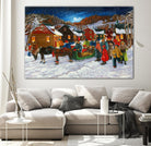 On prend un taxi by Nicole Laporte on GIANT ART - brown winter scenes