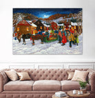 On prend un taxi by Nicole Laporte on GIANT ART - brown winter scenes